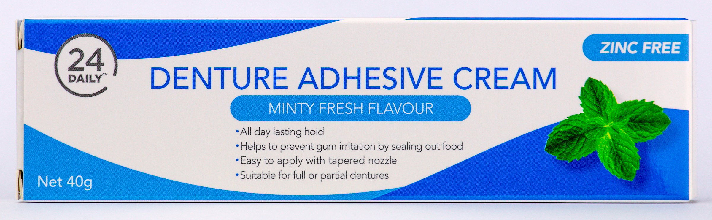 24 Daily Denture Adhesive Cream 40g