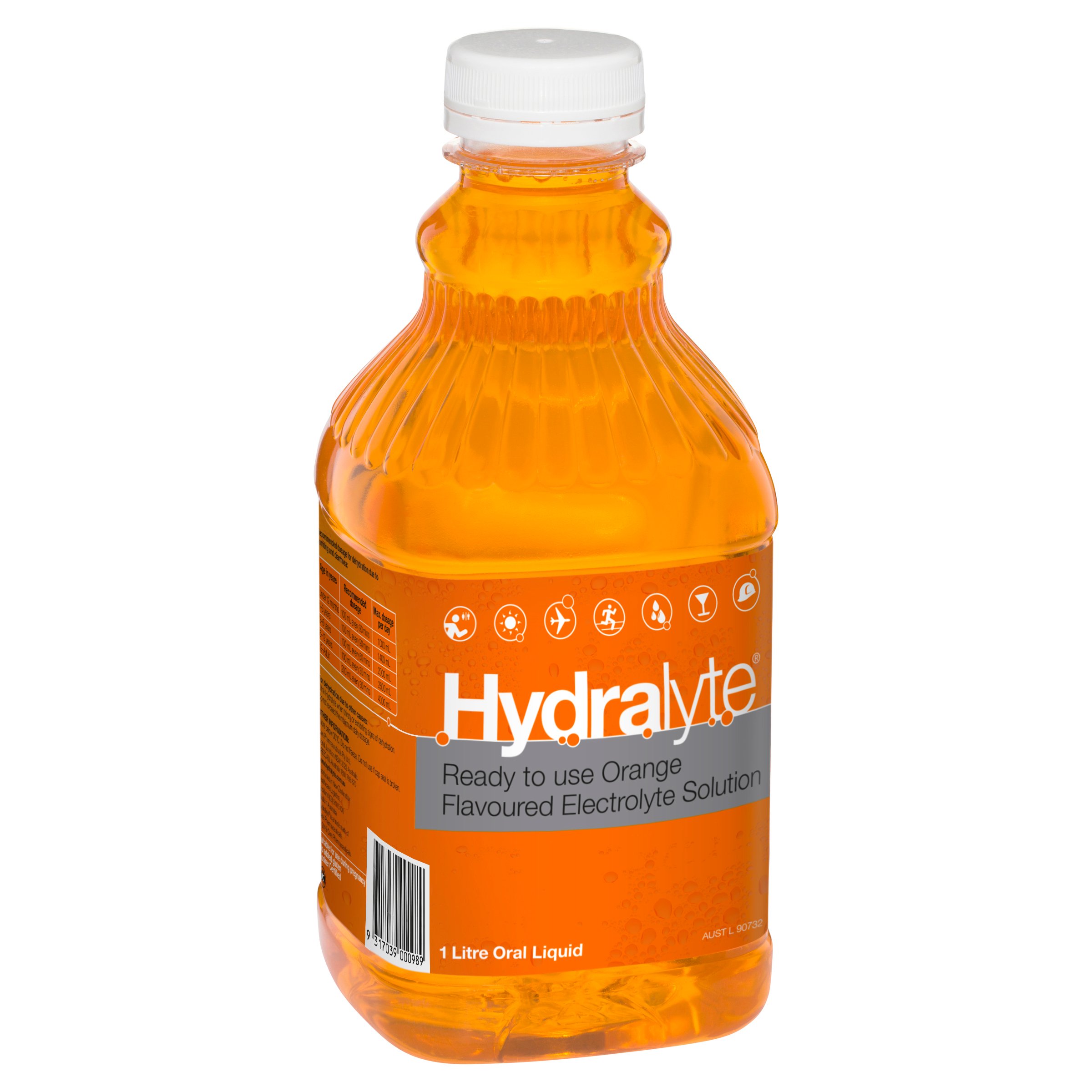 Hydralyte Ready to Use Liquid Orange Flavoured 1 litre - Image 5