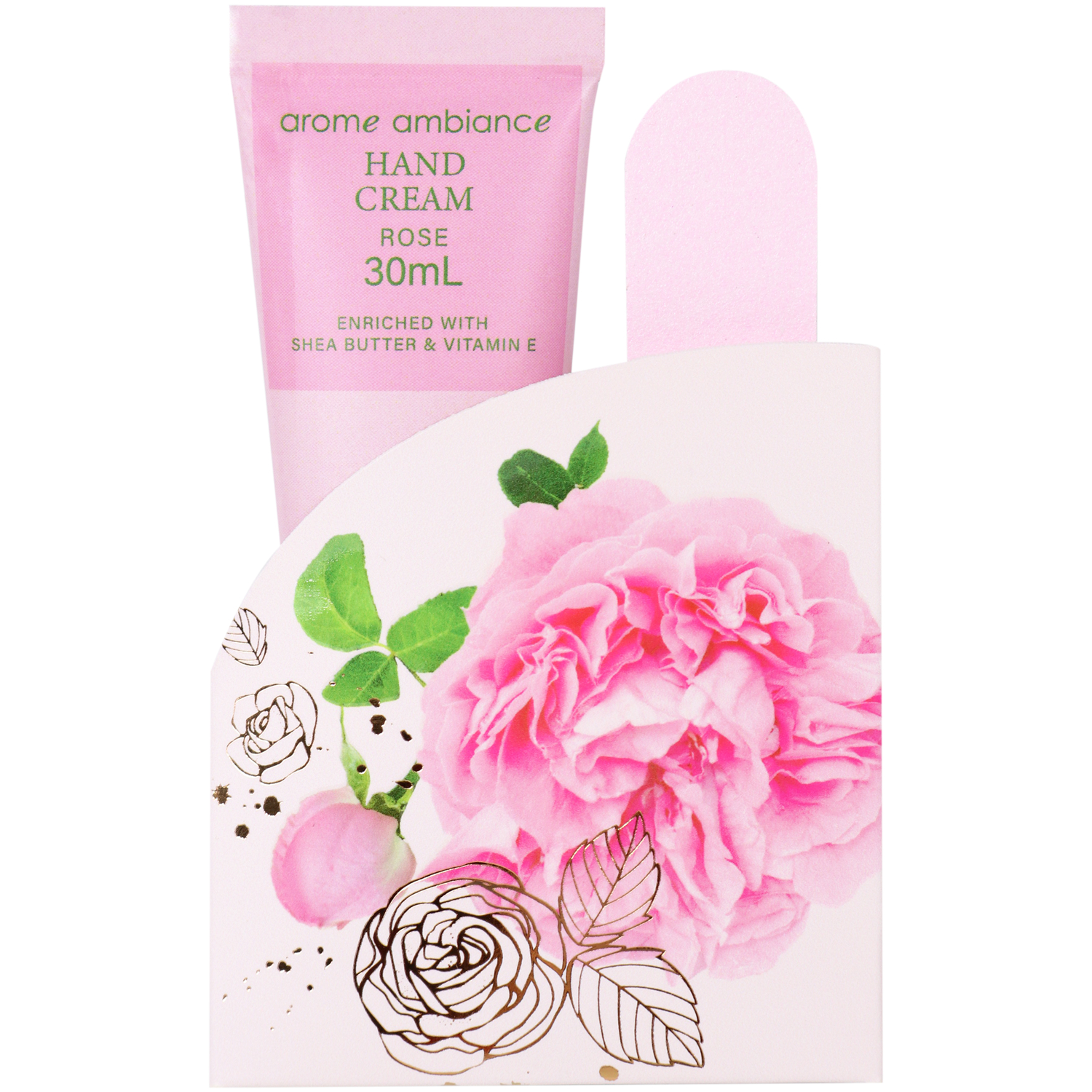 Arome Ambiance Floral Glimmer Hands On The Go Rose 2 piece