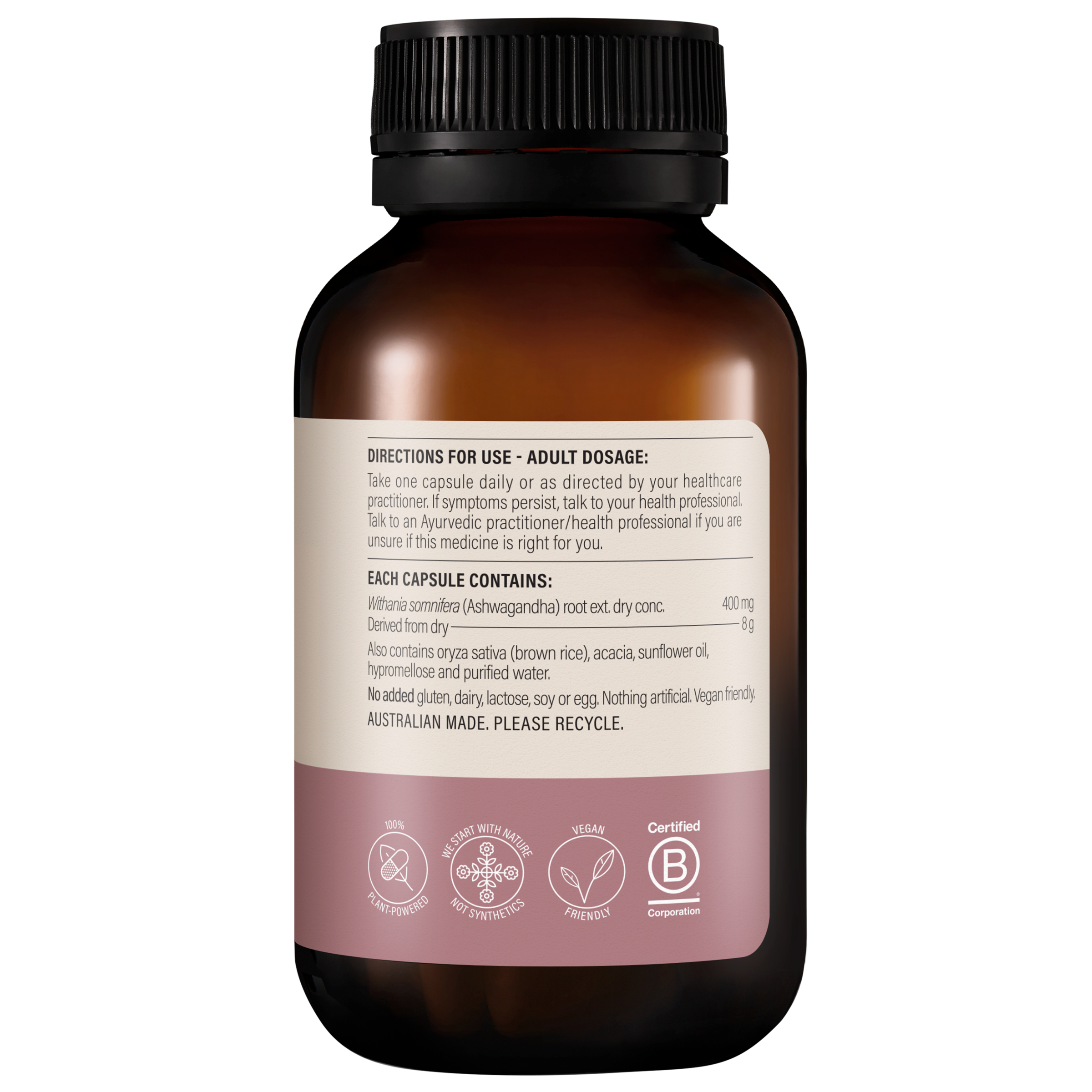 Wanderlust High Strength Ashwagandha 60 capsules - Image 3