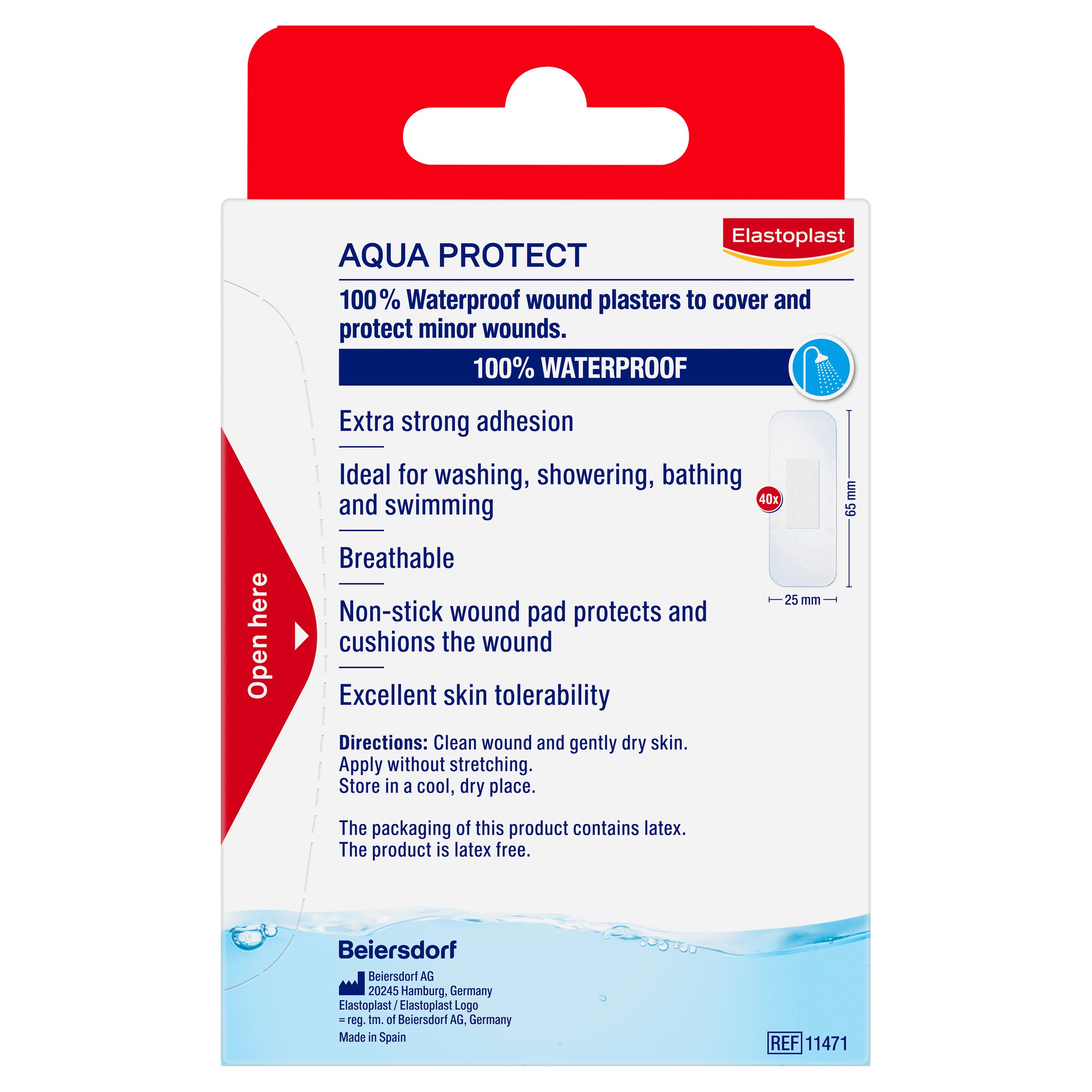 Elastoplast Aqua Protect Waterproof Strips 40 pack - Image 2