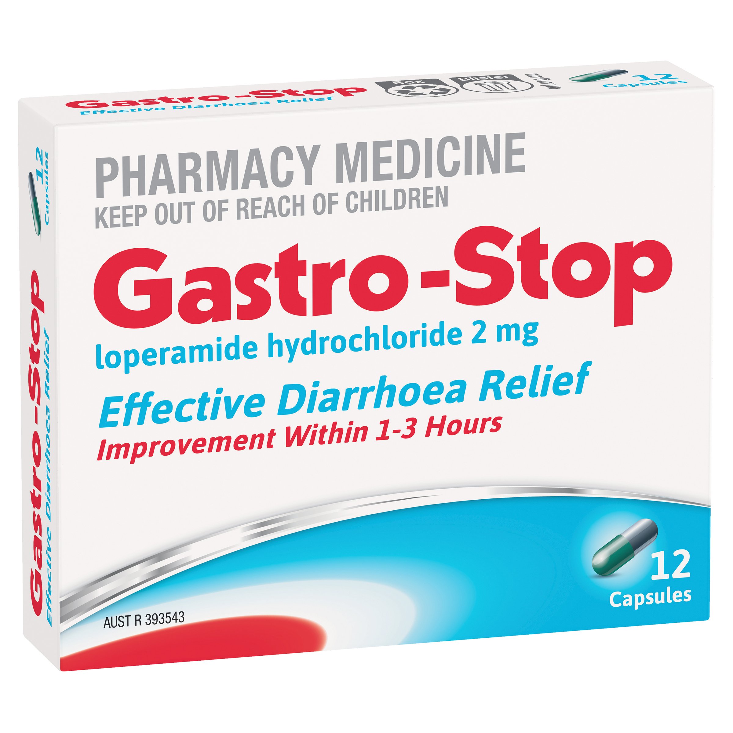 Gastro-Stop Diarrhoea Relief Loperamide 2mg - 12 capsules - Image 6