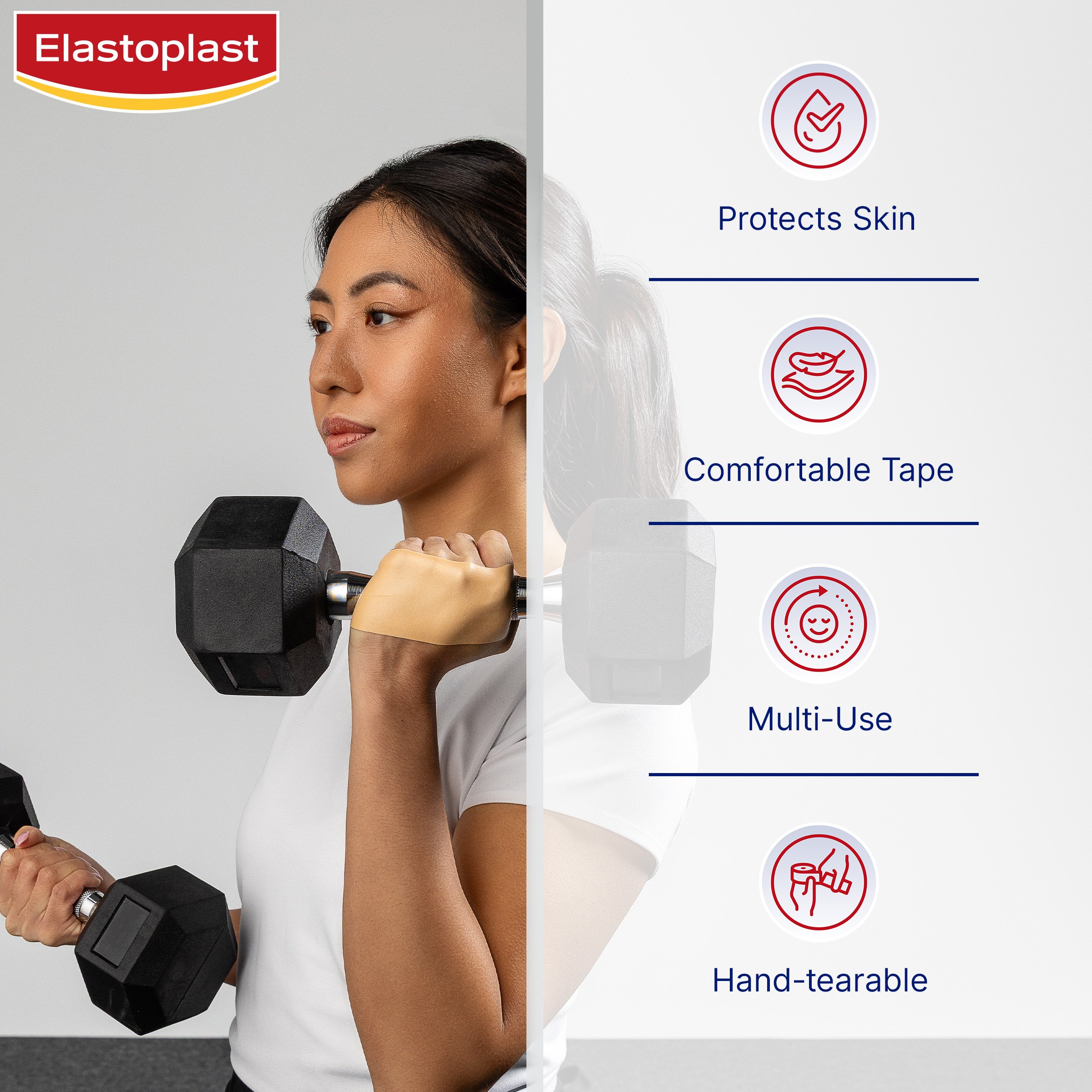 Elastoplast Active Cushioning Tape 50mm X 3m - 1 roll - Image 8