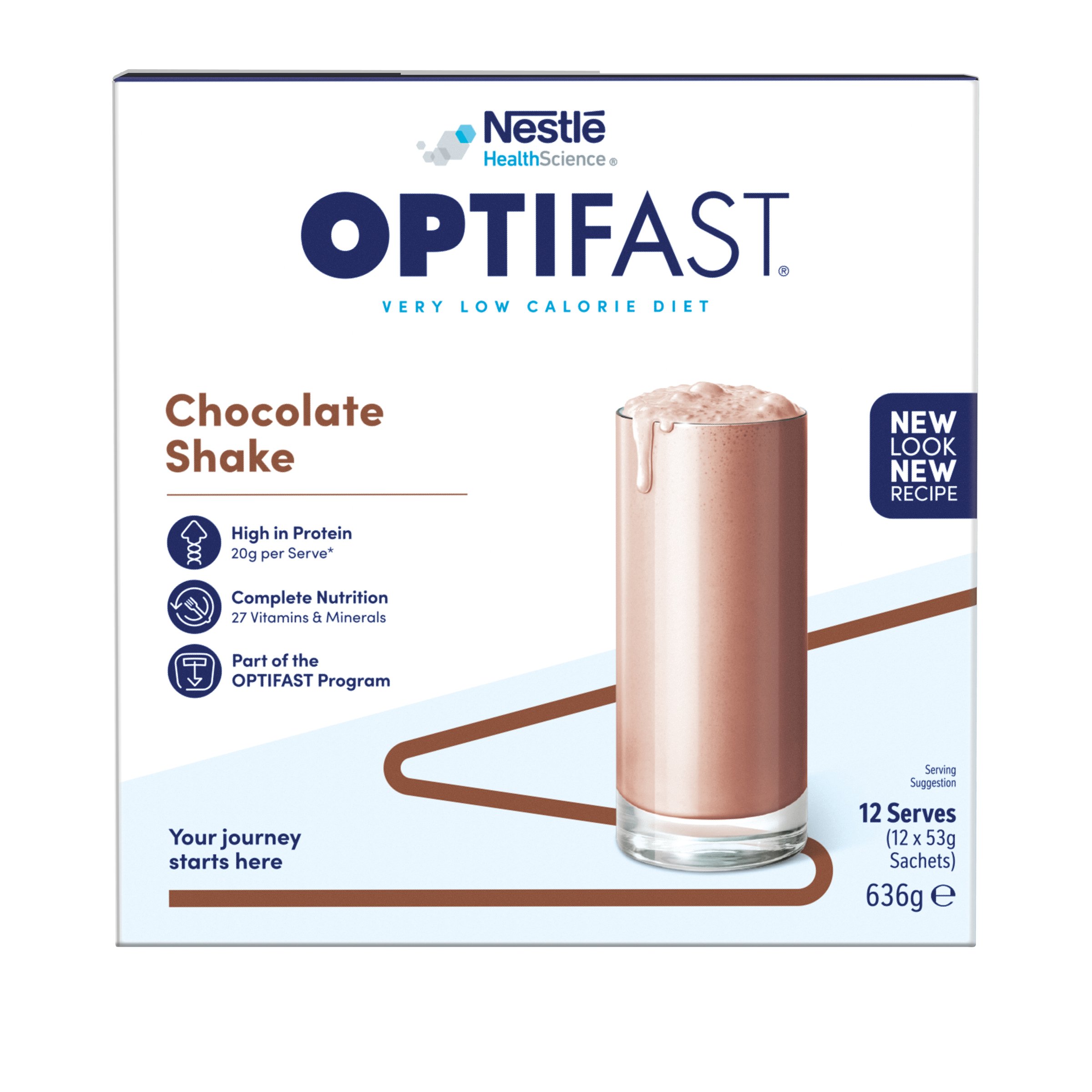 Optifast VLCD Shake Chocolate 12 pack - Image 3