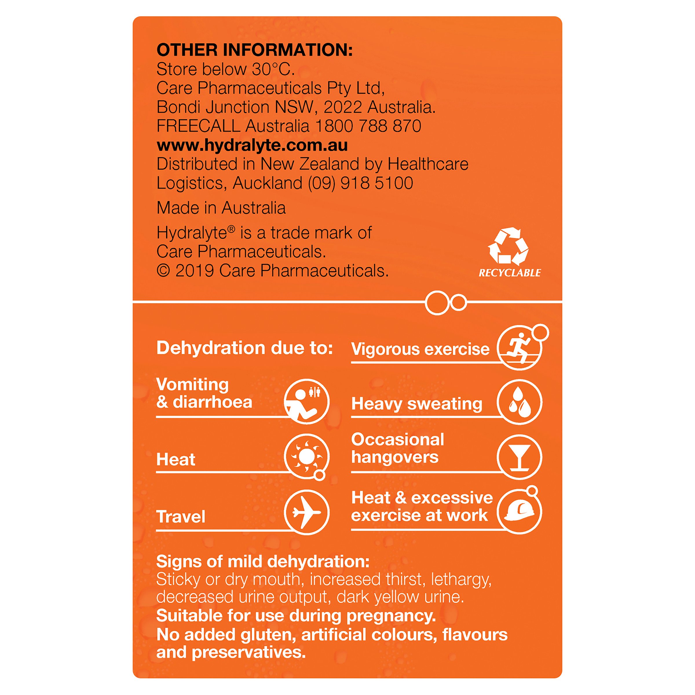 Hydralyte Electrolyte Powder Orange Flavoured Value pack 24 Sachets - Image 2
