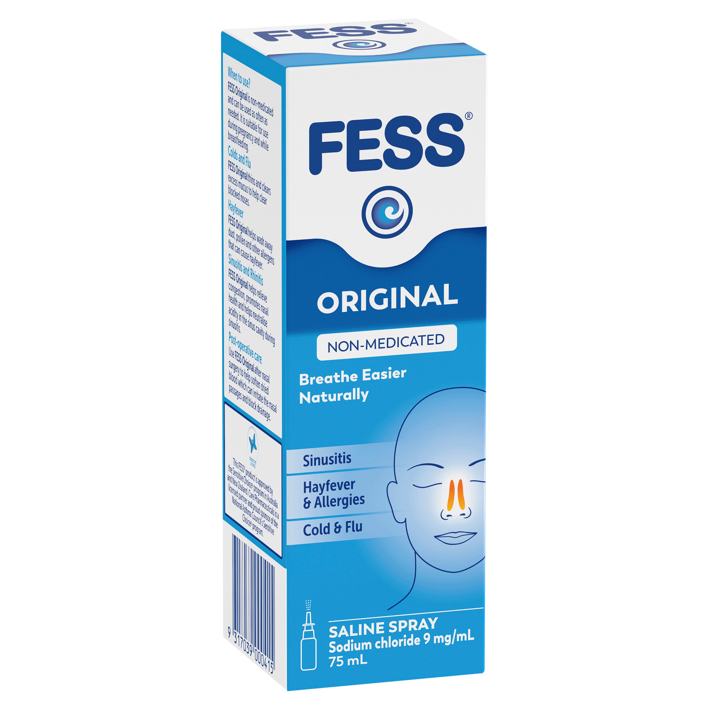 Fess Saline Nasal Spray 75ml - Image 14