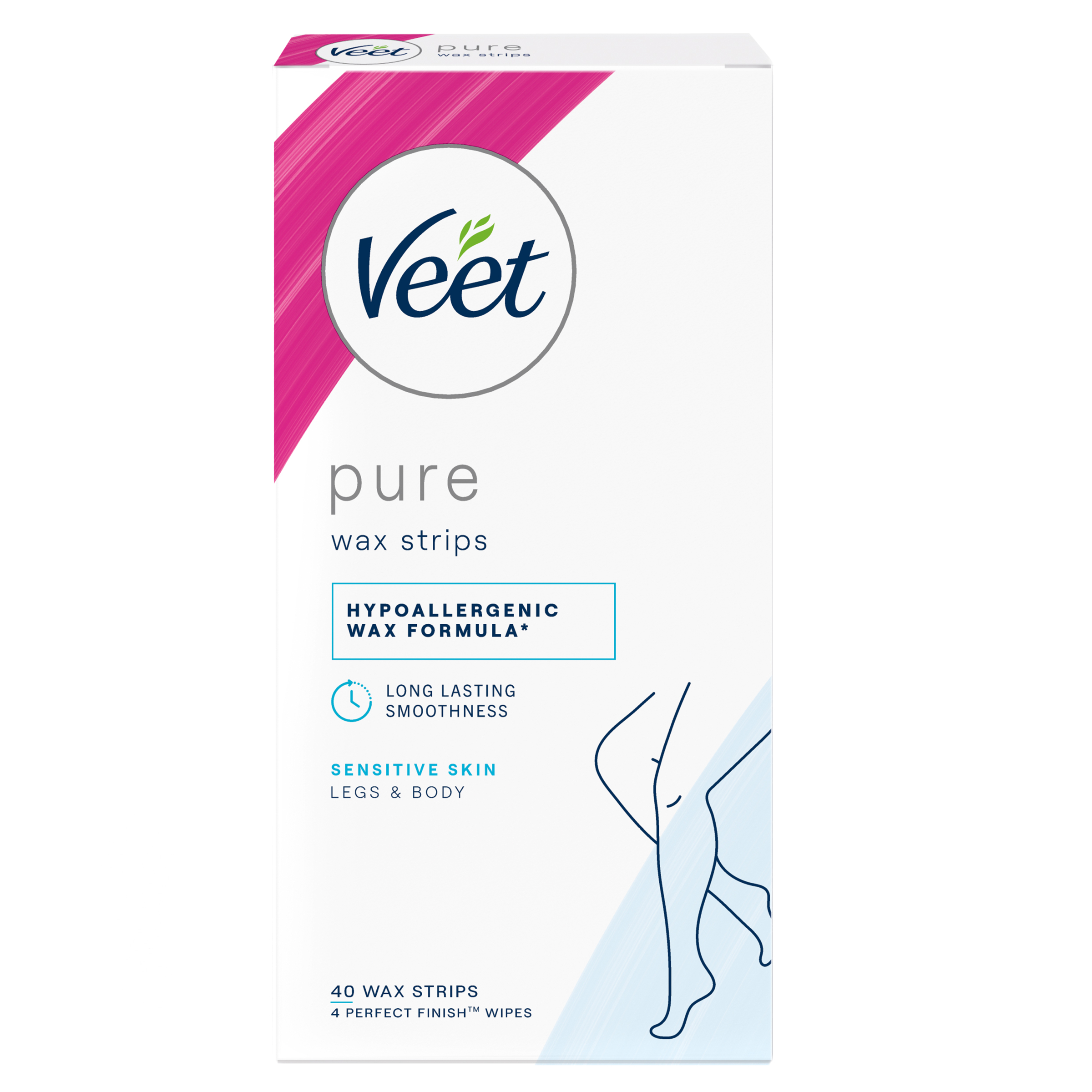 Veet Pure Leg Wax Strips 40 pack - Image 9
