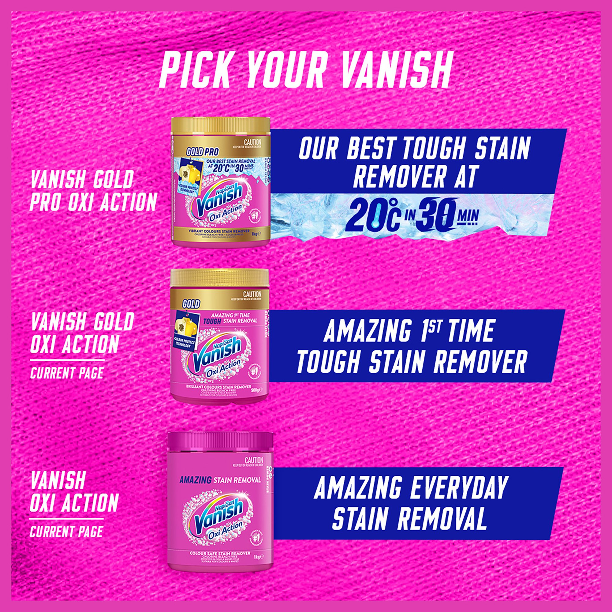 Napisan Vanish OxiAction 3kg - Image 5