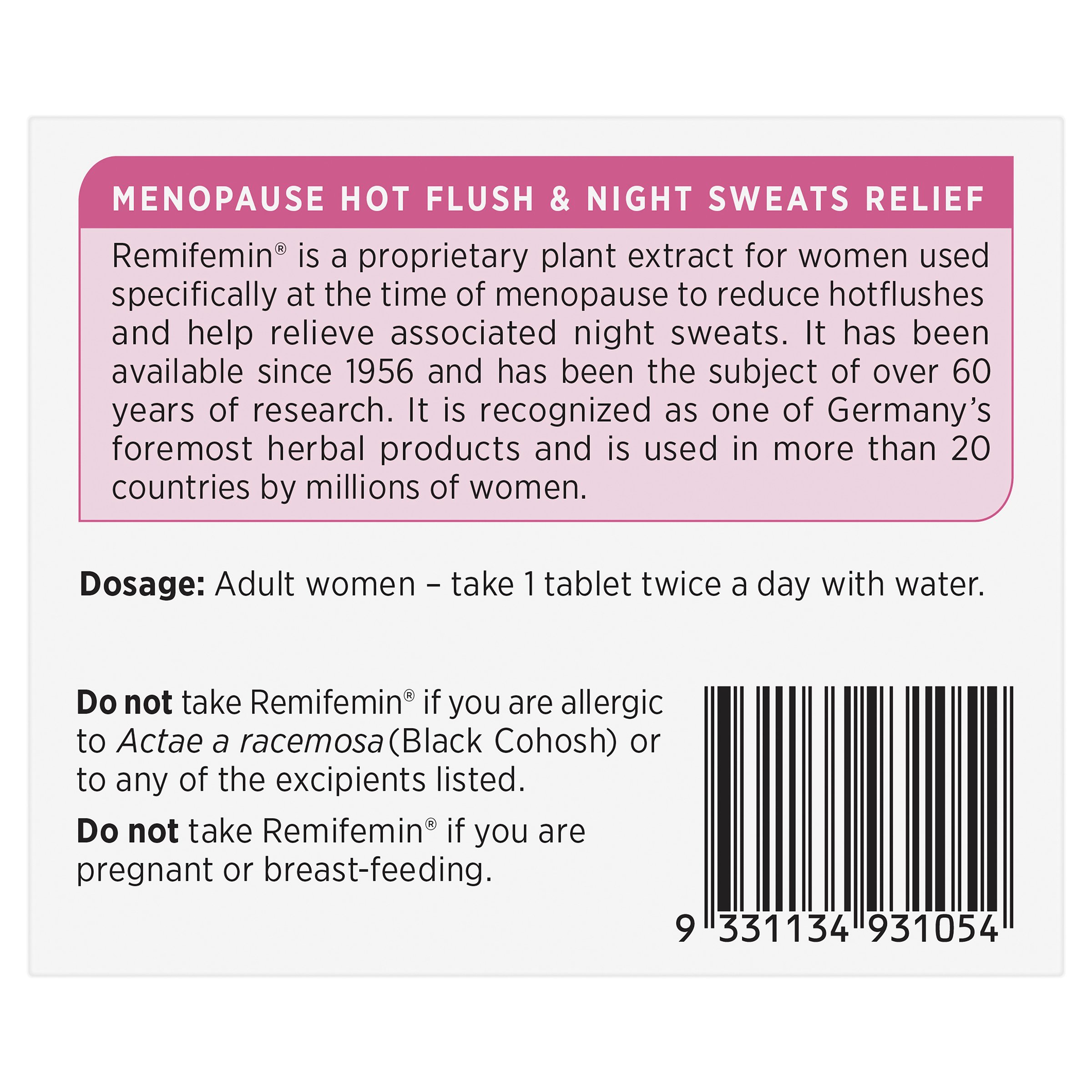 Remifemin Remifemin 200 tablets - Image 2