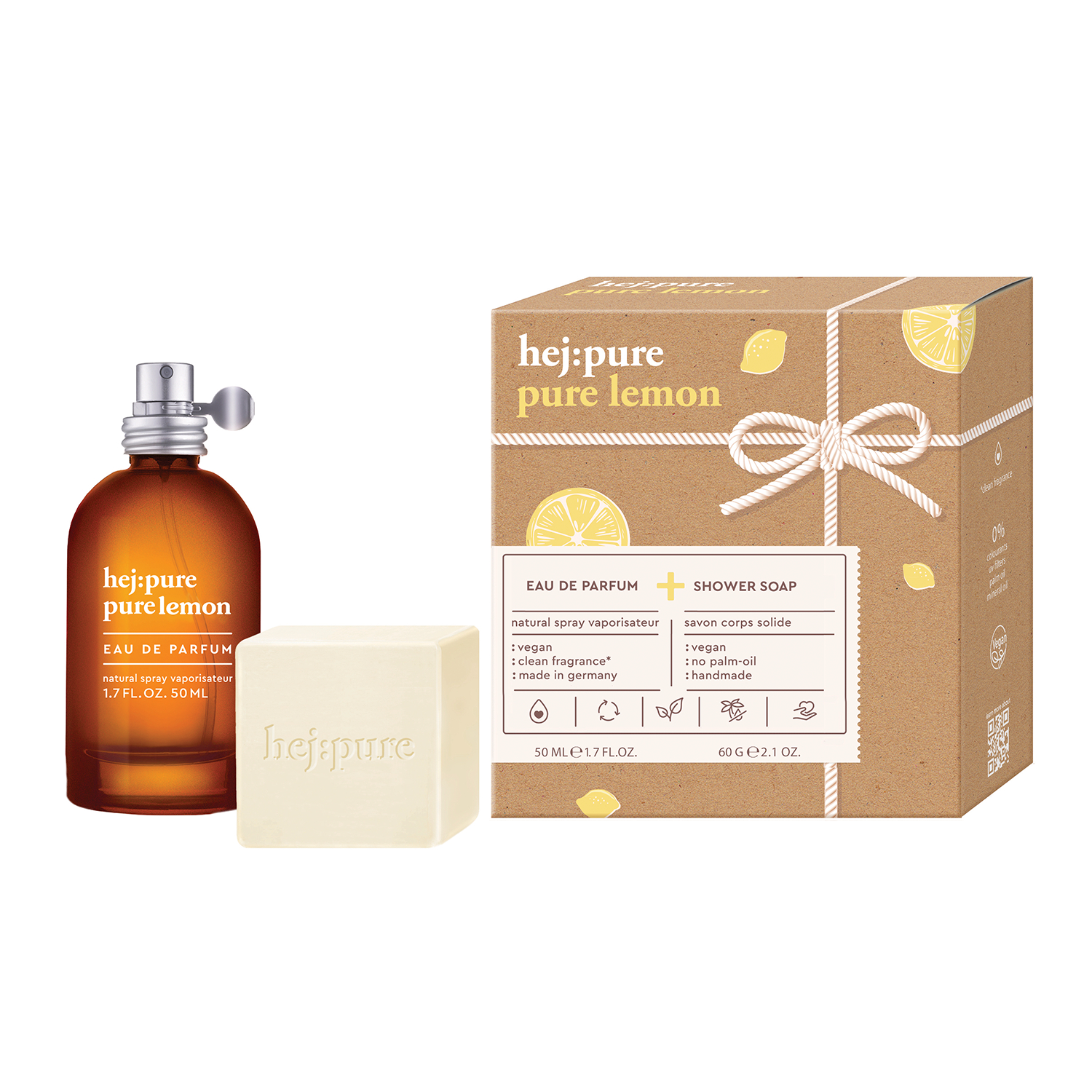 Hej Pure Pure Lemon Duo Set EDP 50ml & Soap 2 piece