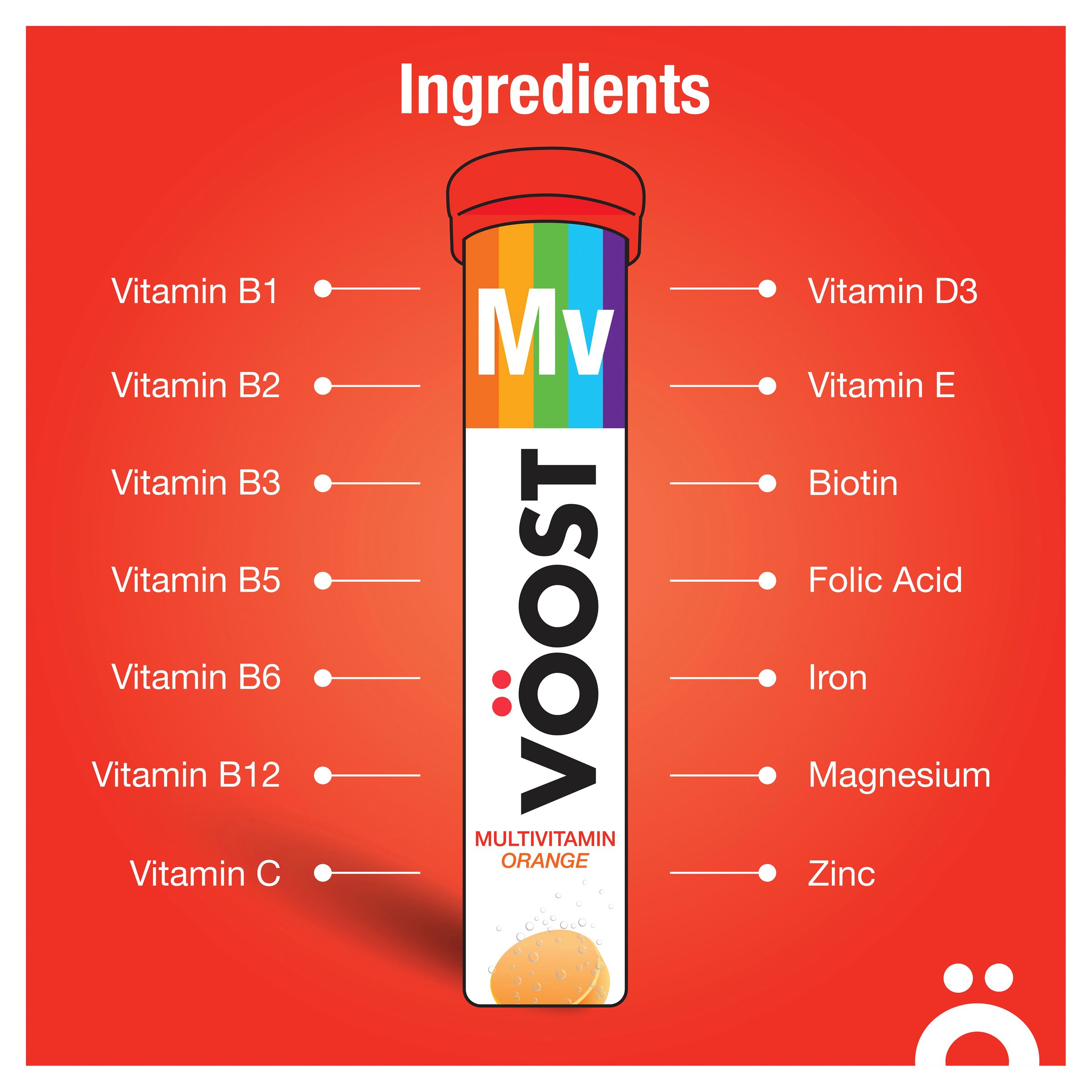 Voost Multivitamin Orange Effervescent 20 tablets - Image 8
