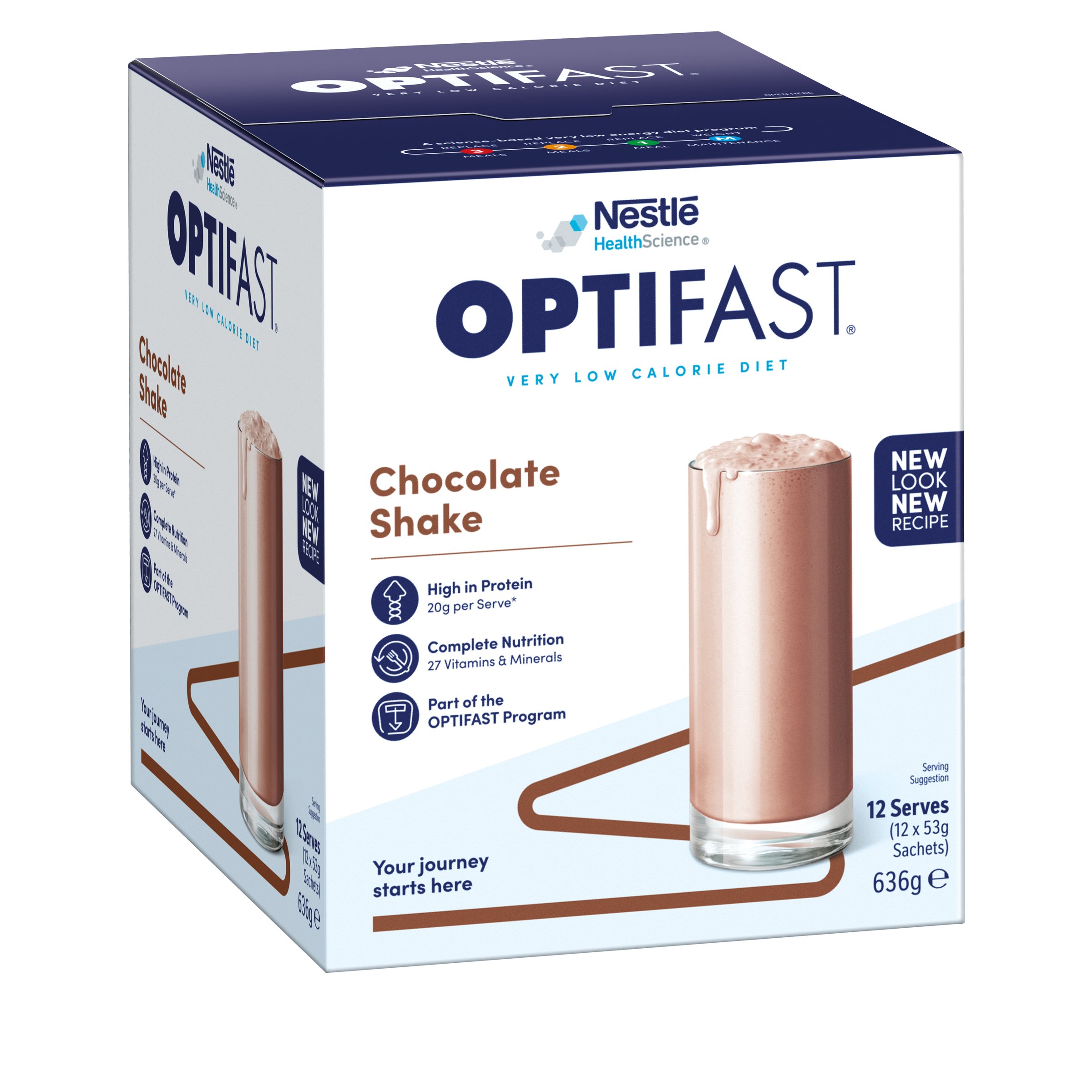 Optifast VLCD Shake Chocolate 12 pack - Image 5