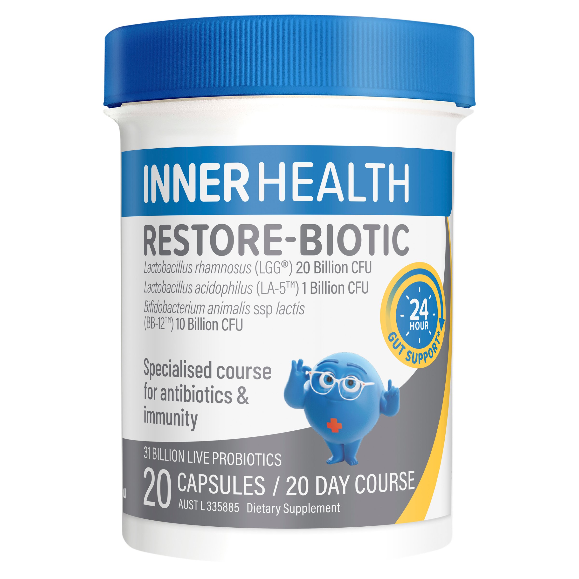 Inner Health Restore-Biotic 20 capsules - Image 1