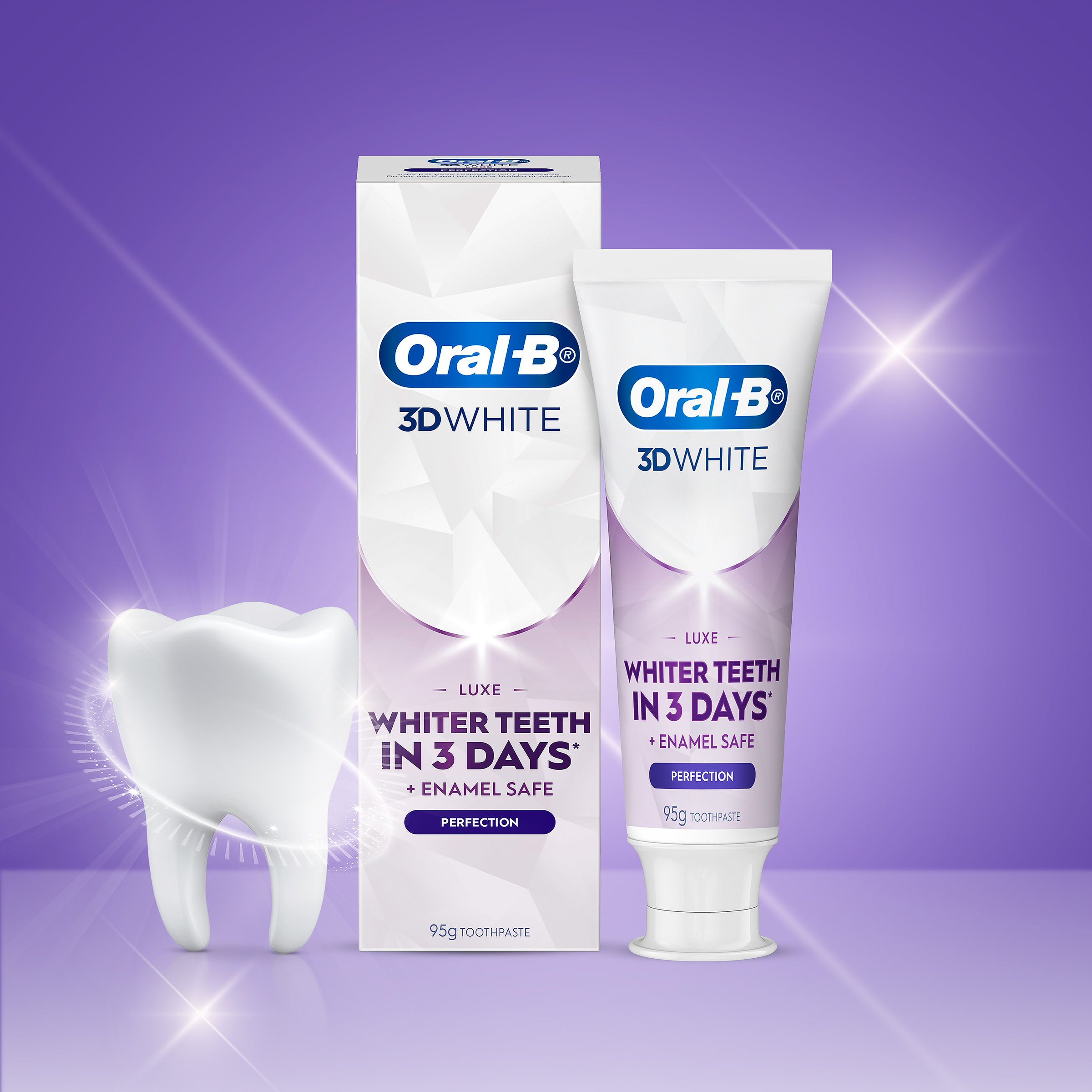 Oral-B Toothpaste 3D White Luxe Perfection 95g - Image 7