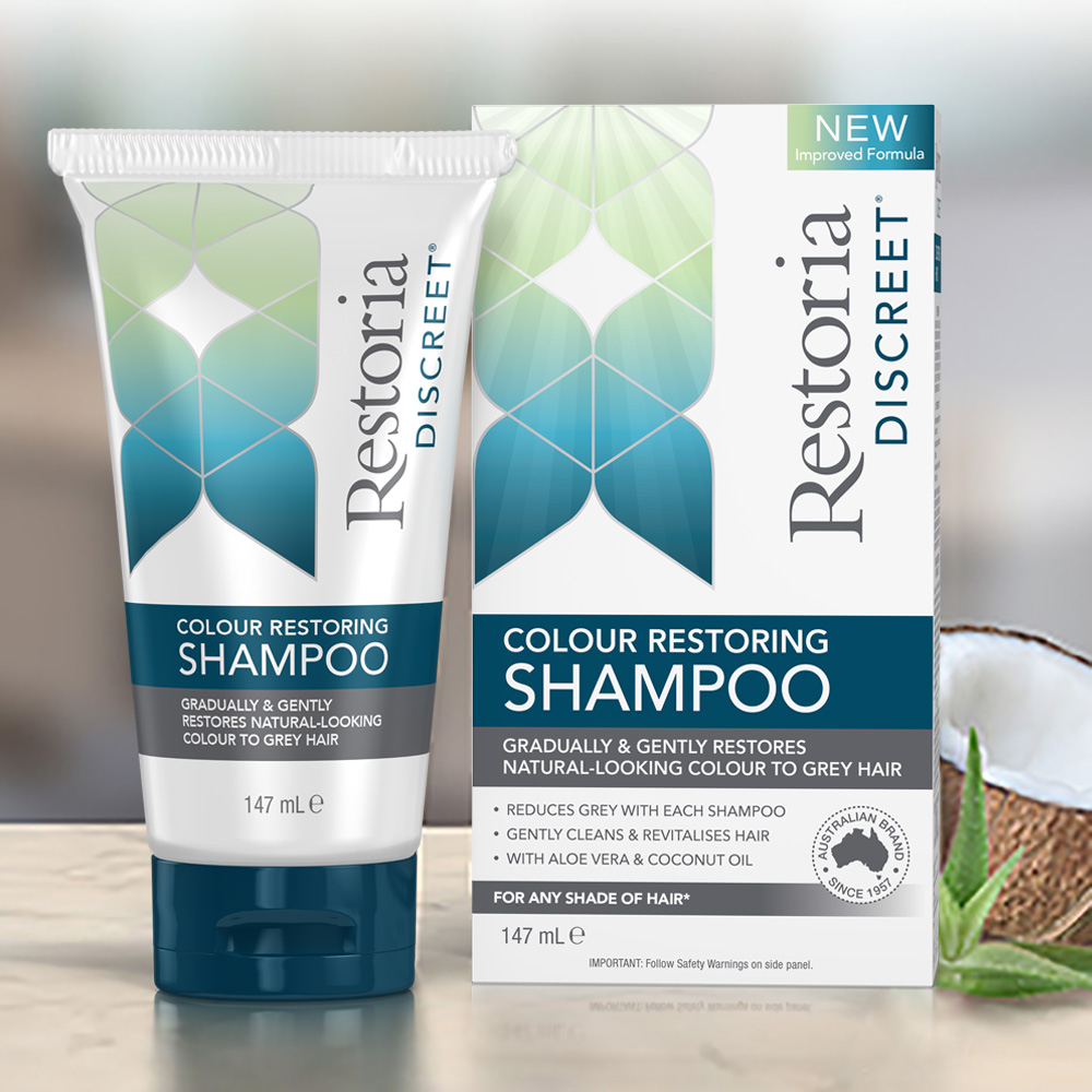Restoria Discreet Shampoo Dark Brown Black 147ml - Image 6
