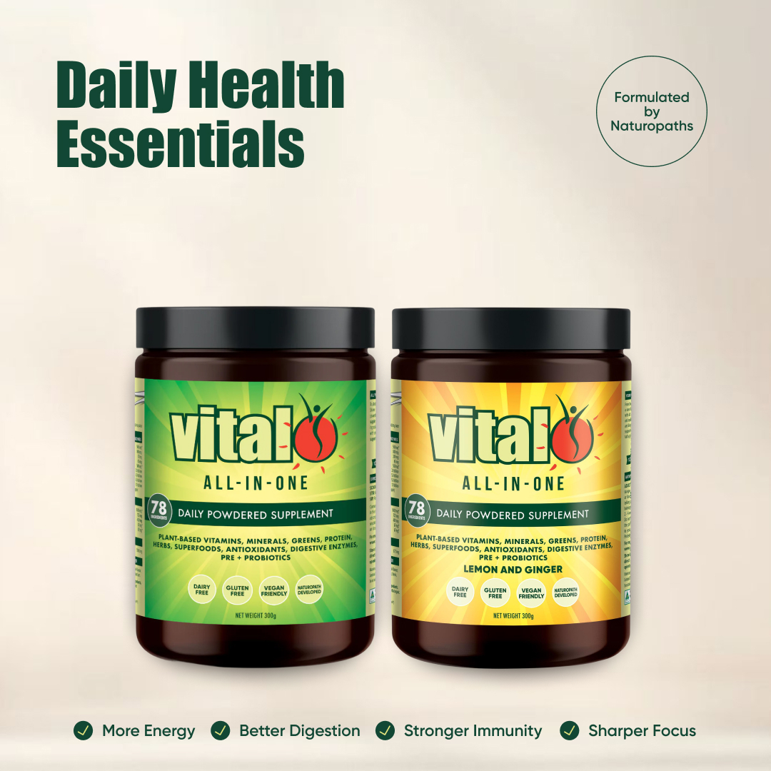 Vital All-In-One Supplement Powder Lemon & Ginger 300g - Image 3
