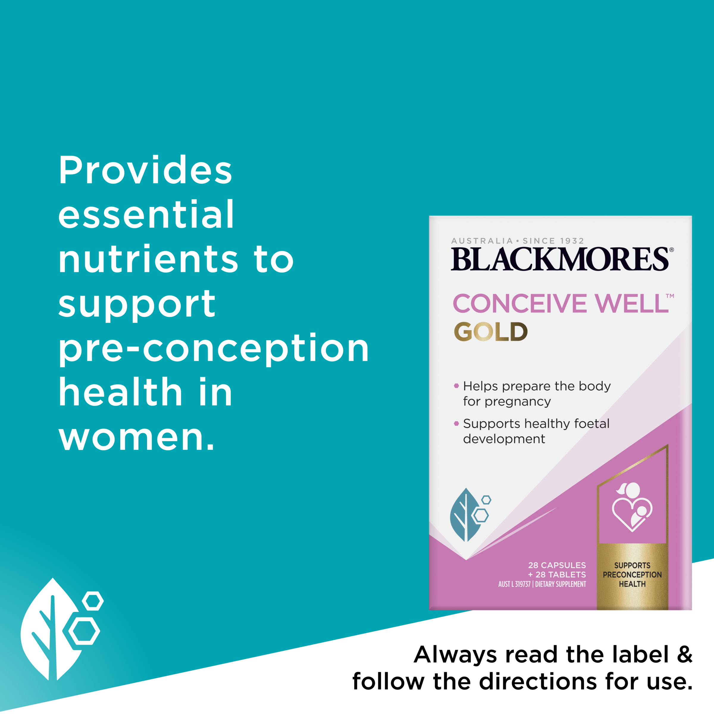 Blackmores Conceive Well Gold 56 tablets - Image 6