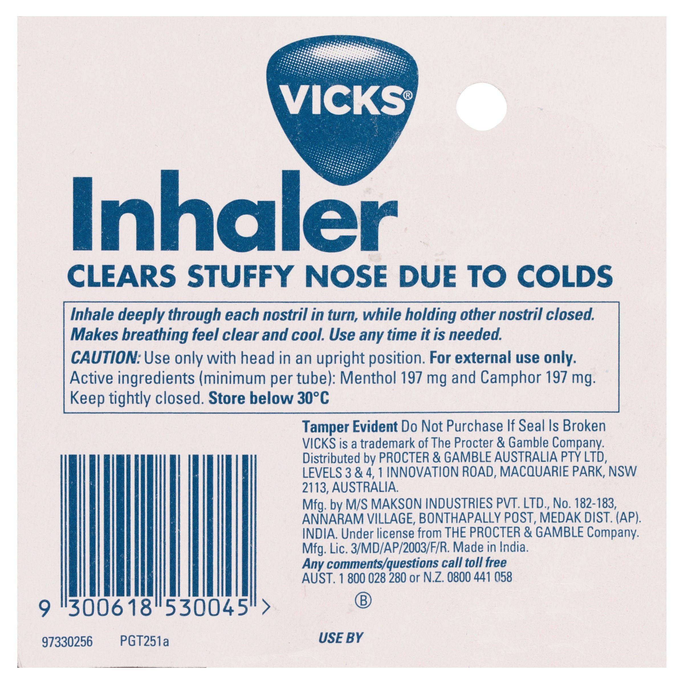 Vicks Nasal Decongestant Inhaler 0.5ml - Image 2