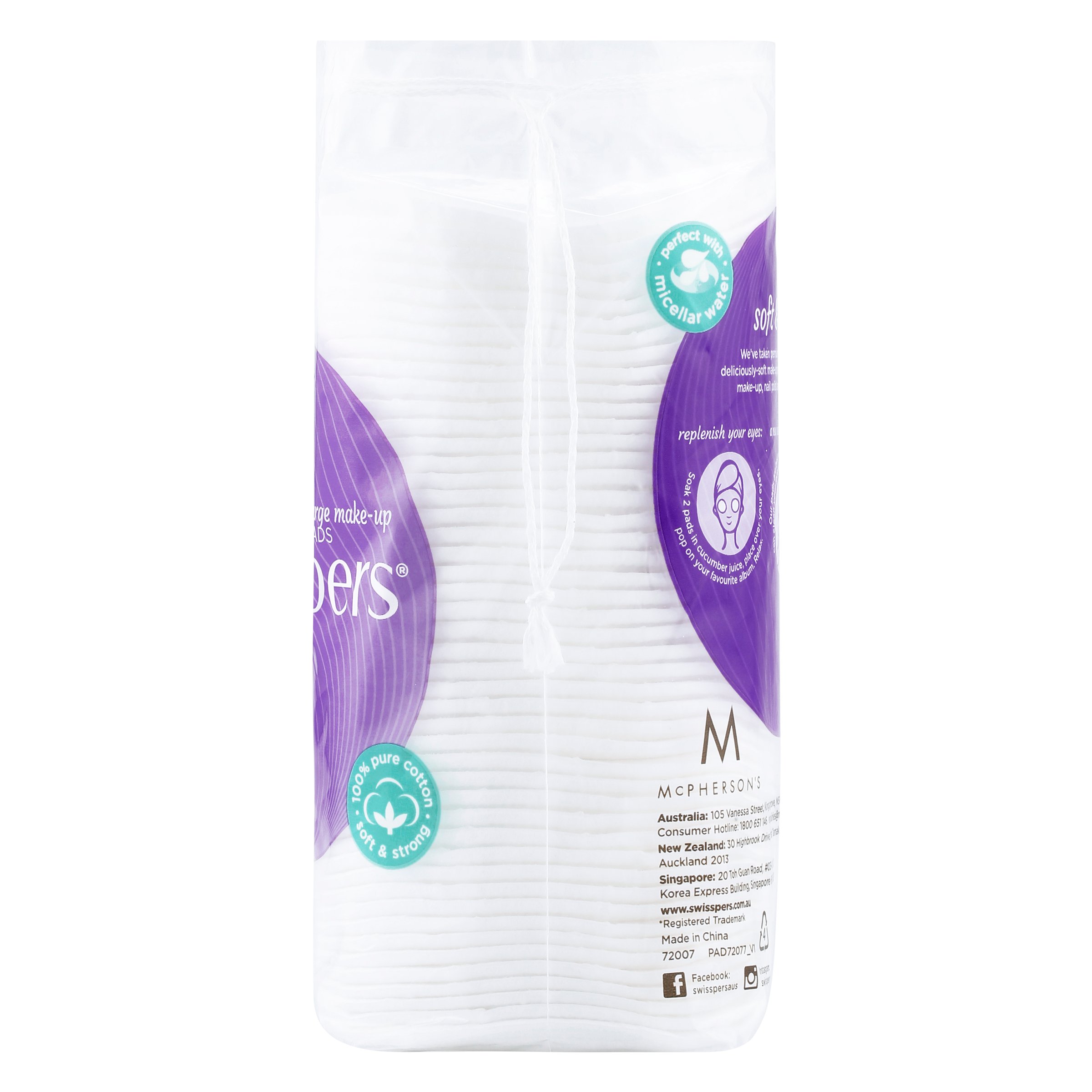 Swisspers Giant Make Up Pads 50 pack - Image 2
