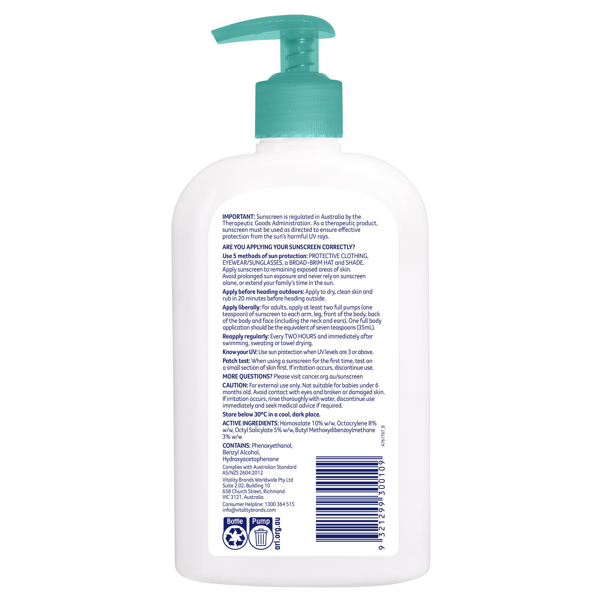 Cancer Council Moisturising Sunscreen SPF50+ 500ml - Image 2