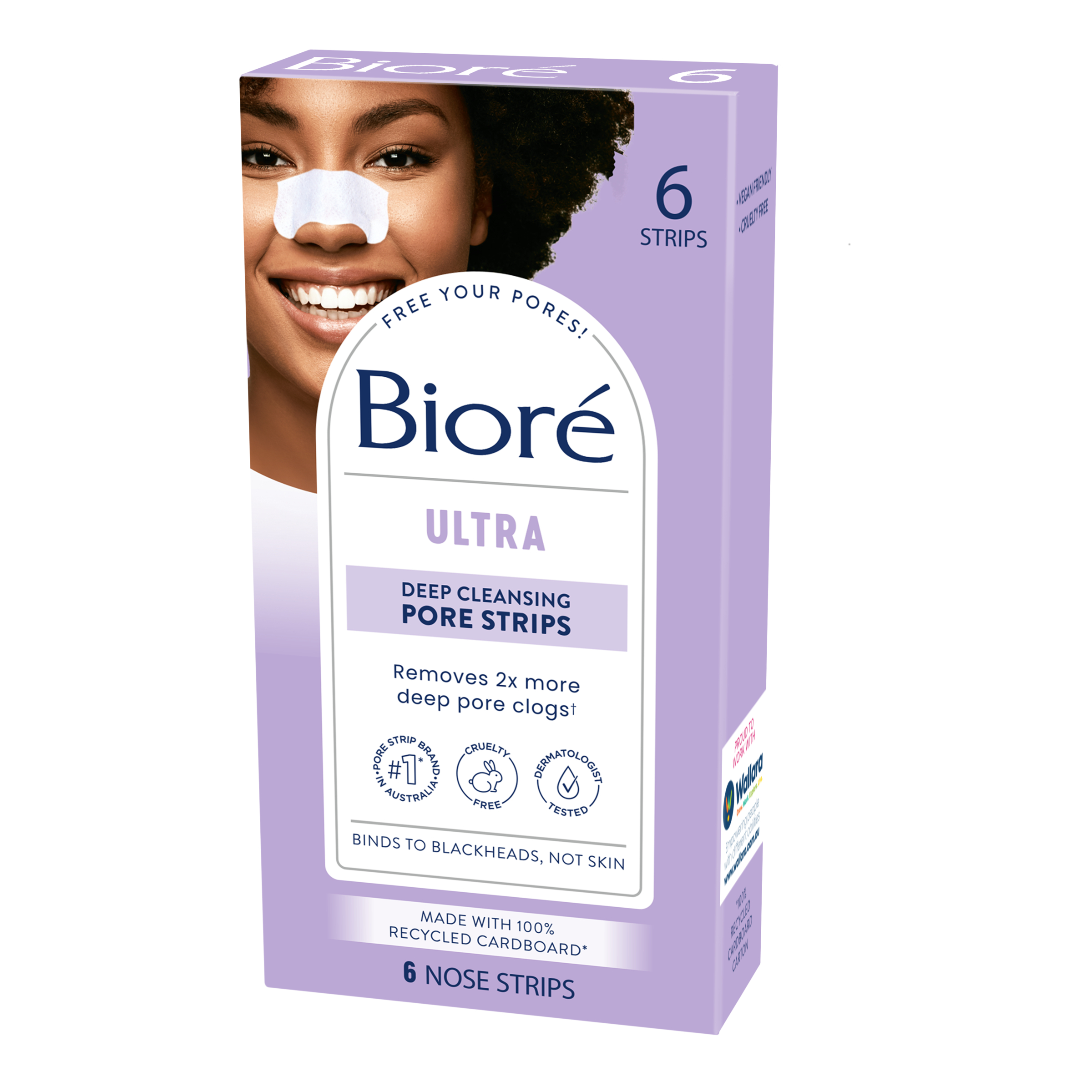 Biore Ultra Deep Cleansing Pore Strips 6 pack - Image 2