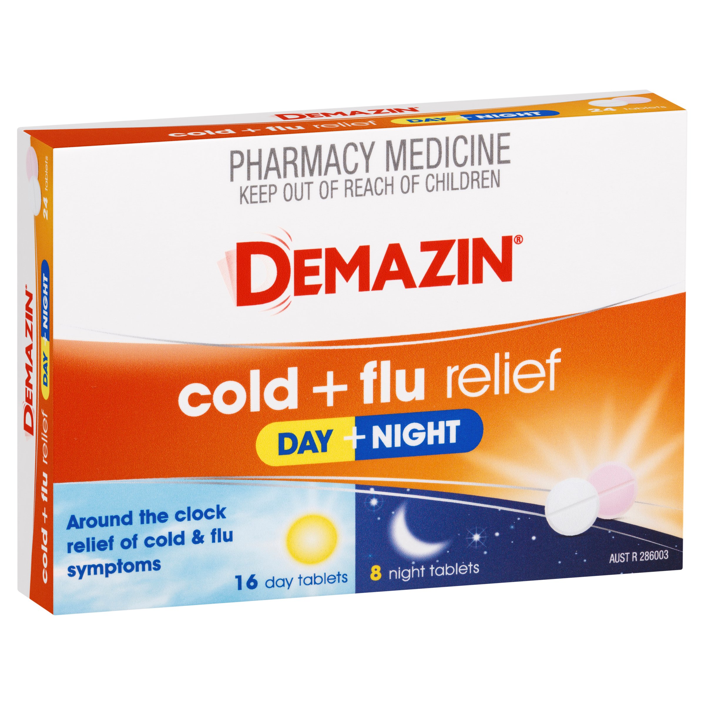 Demazin PE Multi Action Cold & Flu Day & Night 24 tablets - Image 8