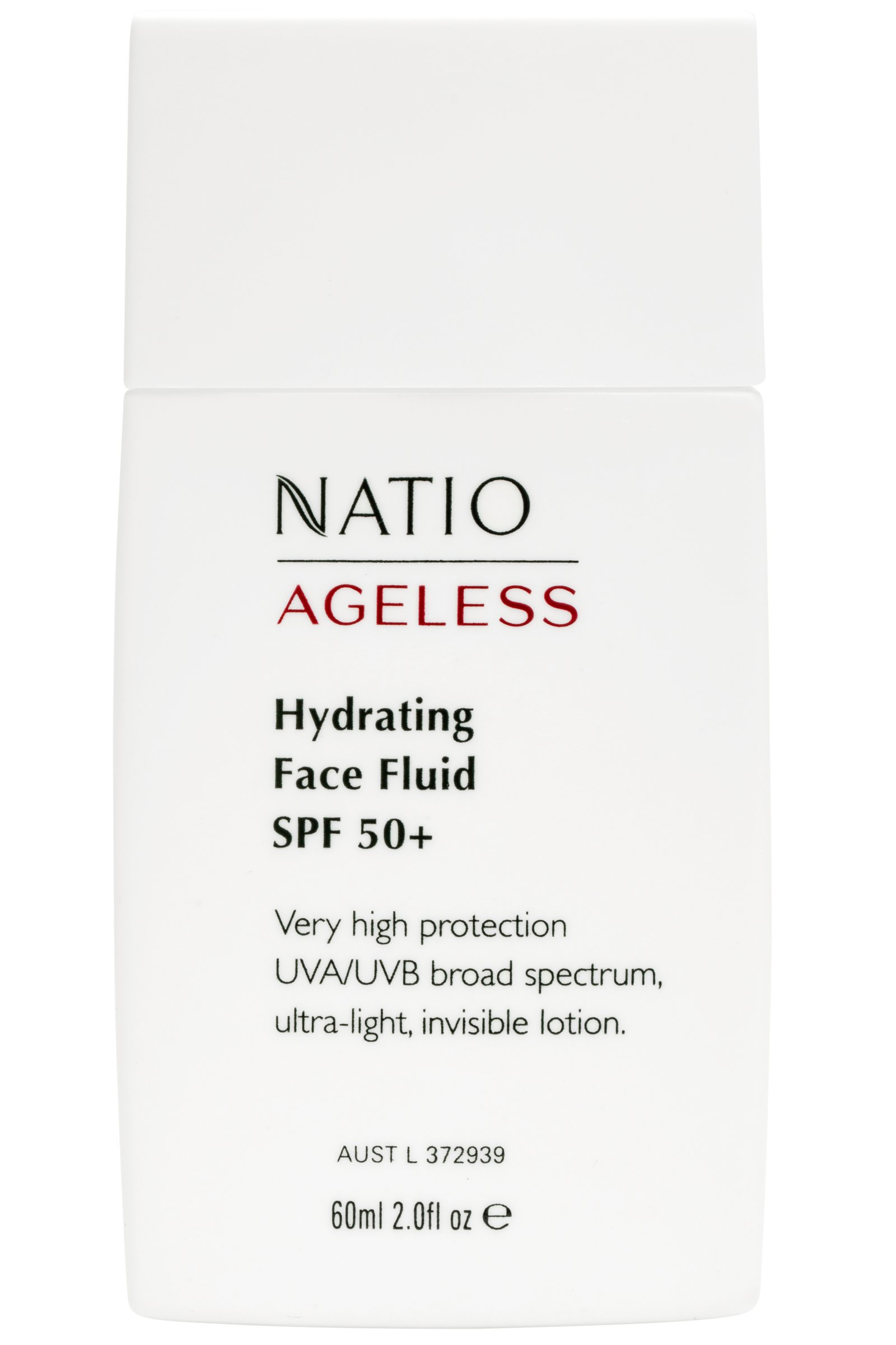 Natio Ageless Hydrating Face Fluid SPF 50+ 60ml - Image 1