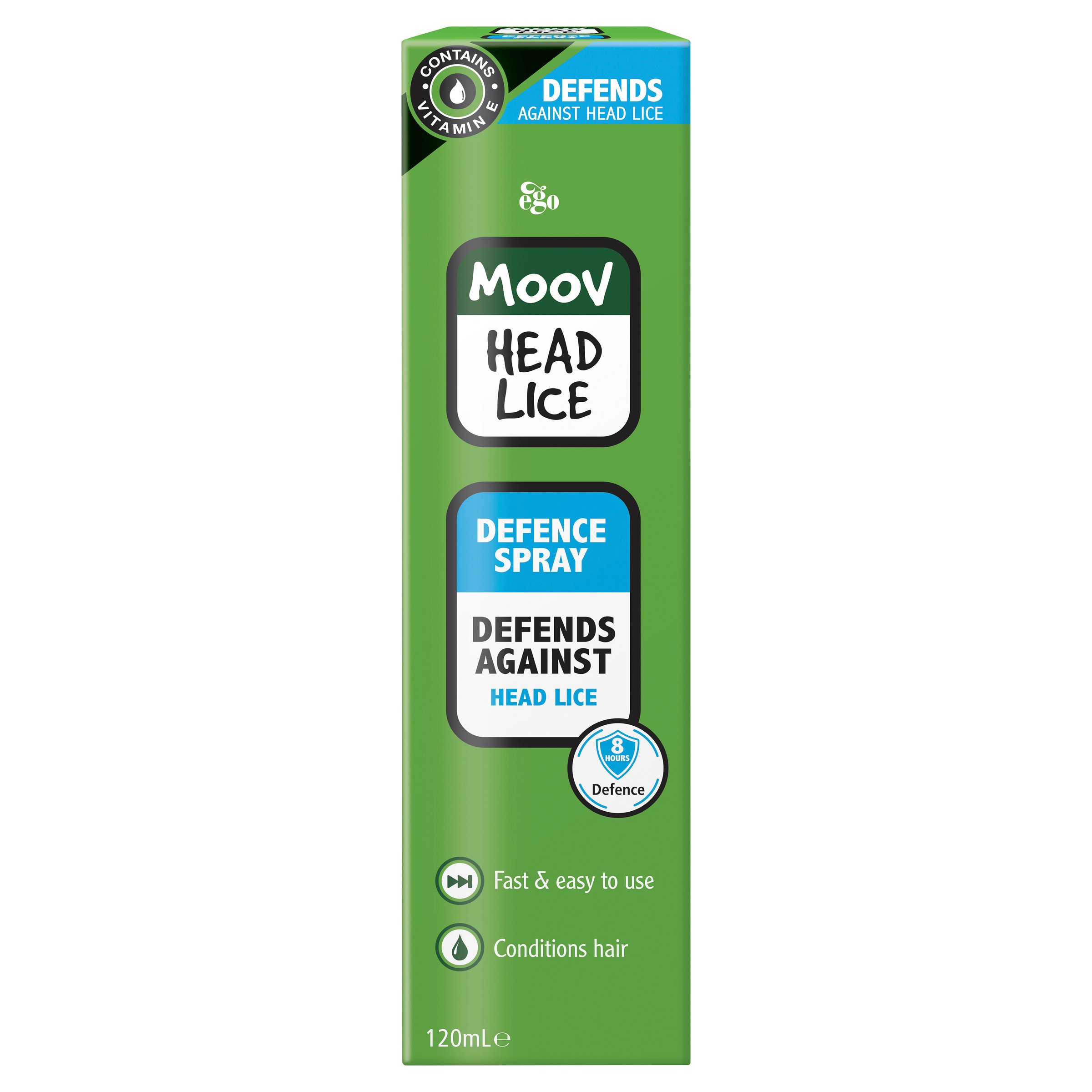 Ego Moov Head Lice Defence Spray 120ml - Image 1