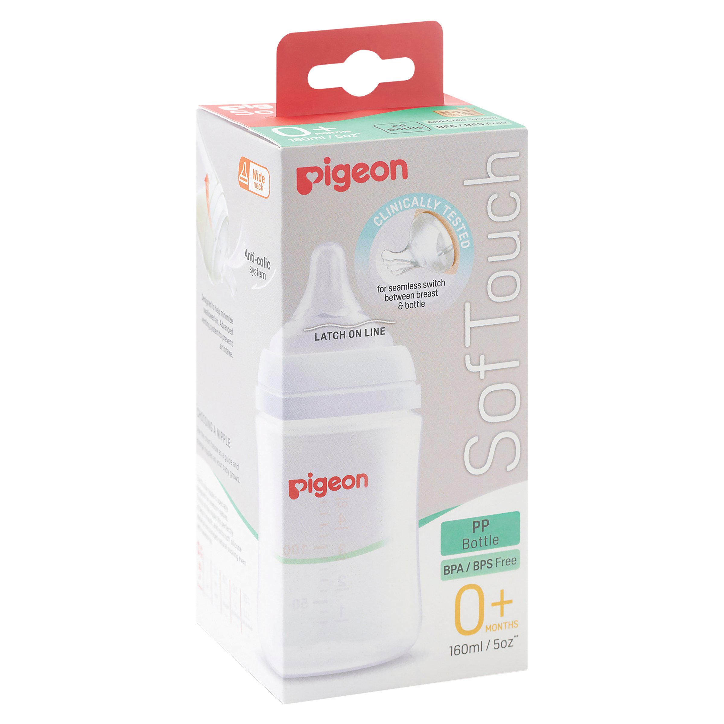 Pigeon Softouch 3 Nursing Bottle PP SS 160ml - Image 8