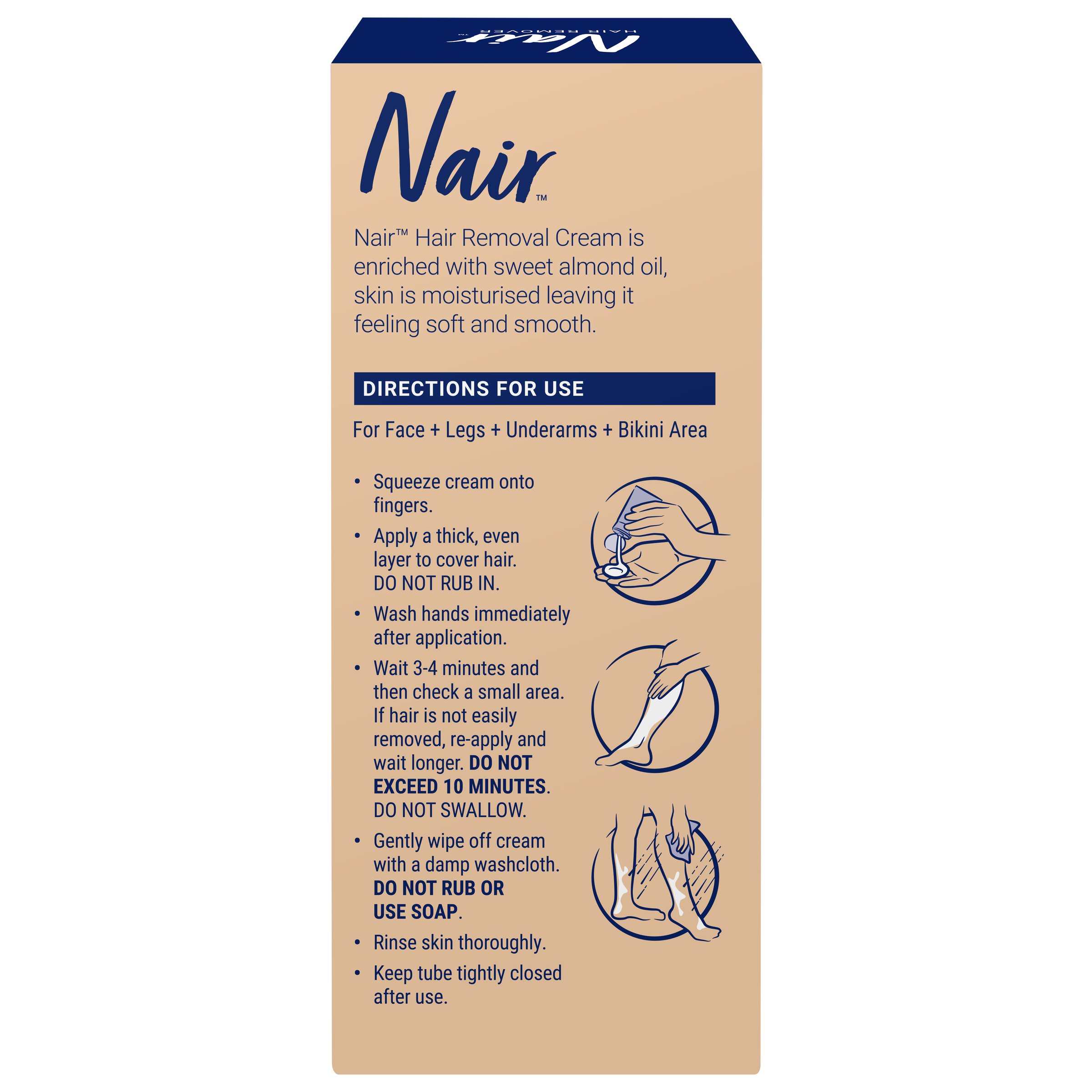 Nair Sensitive Hair Removal Cream 75g - Image 2