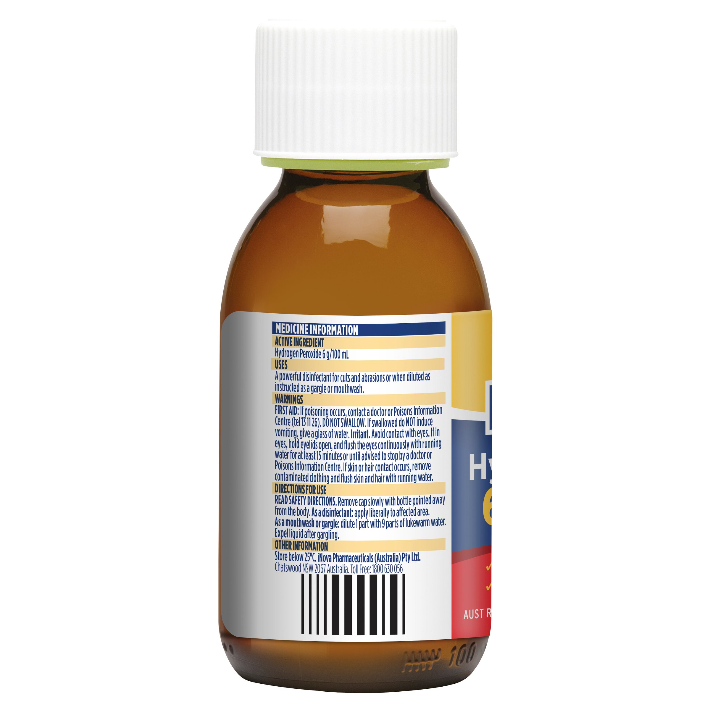 Gold Cross Hydrogen Peroxide 6% 20 Vol 100ml - Image 2