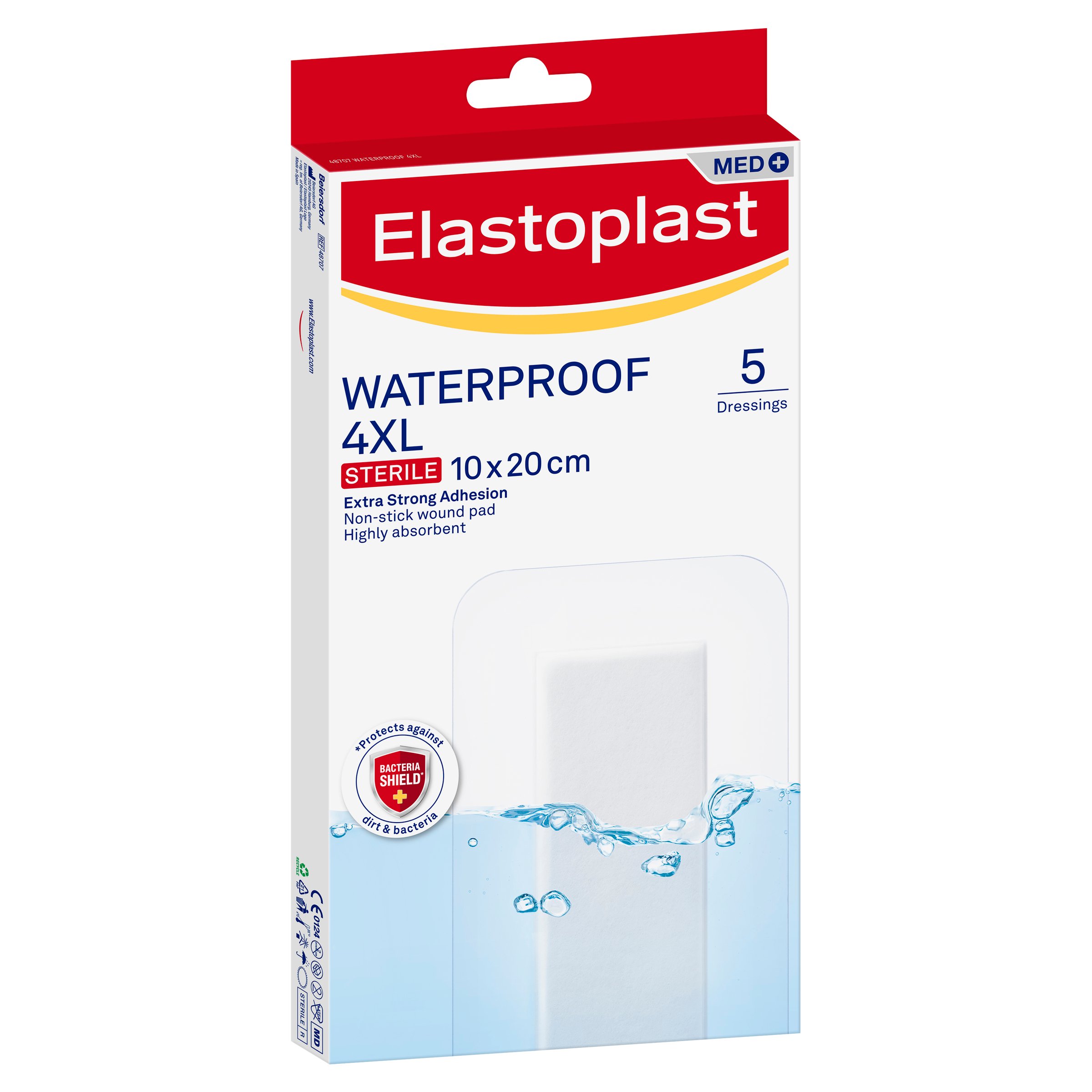 Elastoplast Waterproof 4 Extra Large Dressing 10 X 20cm 5 - 1 each - Image 6