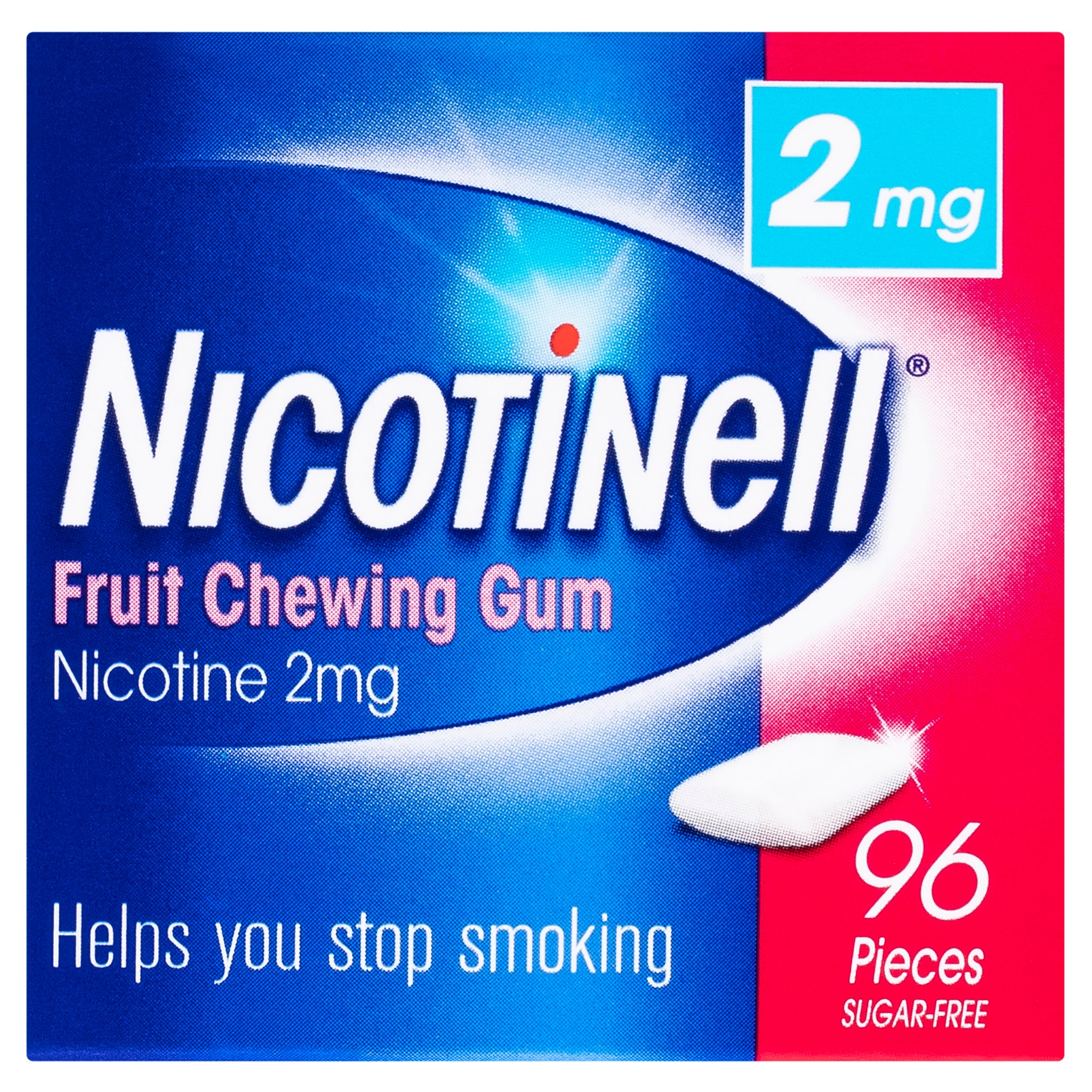 Nicotinell Fruit Nicotine Chewing Gum 2mg Regular Strength 96 pieces - Image 5