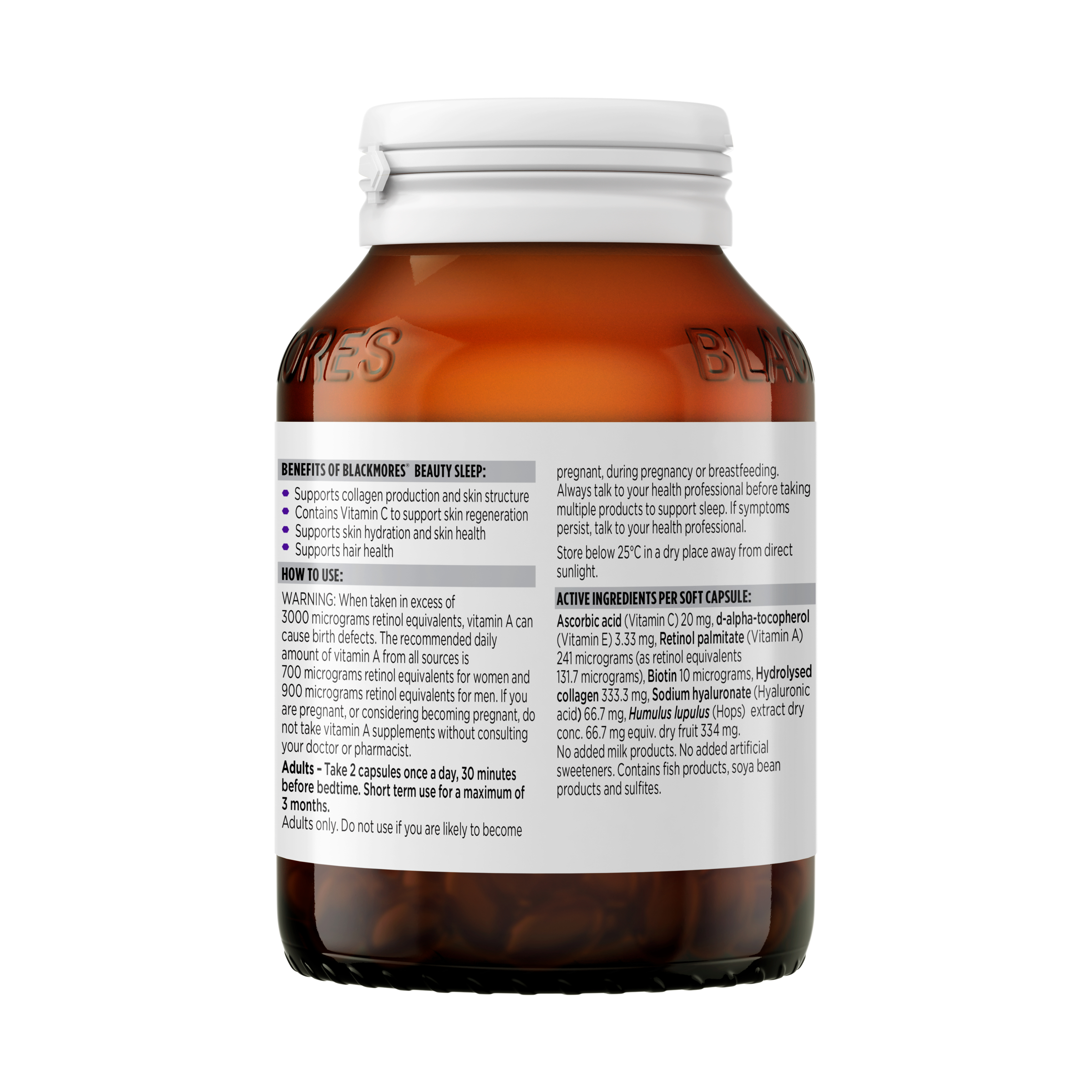 Blackmores Beauty Sleep 60 capsules - Image 2