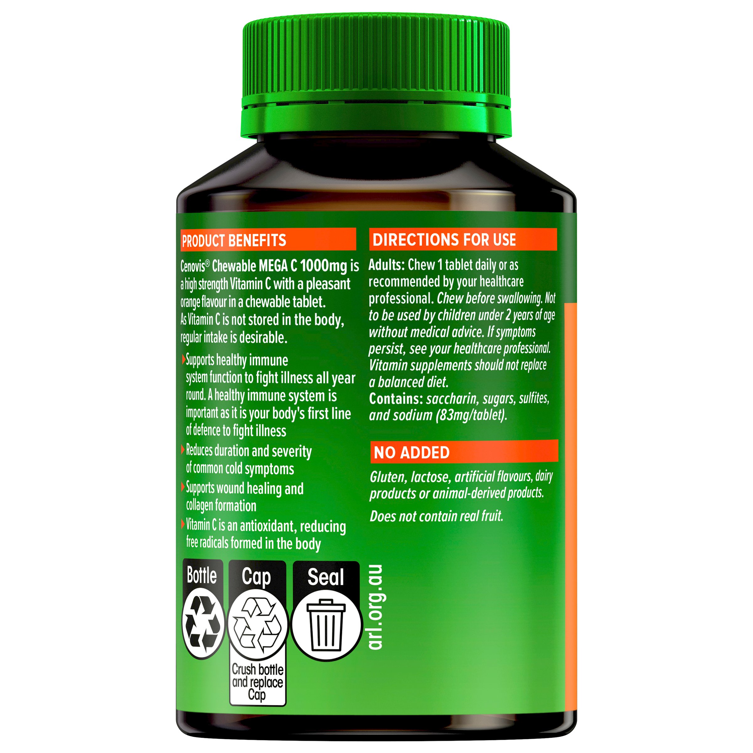Cenovis Chewable Mega C 1000mg - 60 tablets - Image 2
