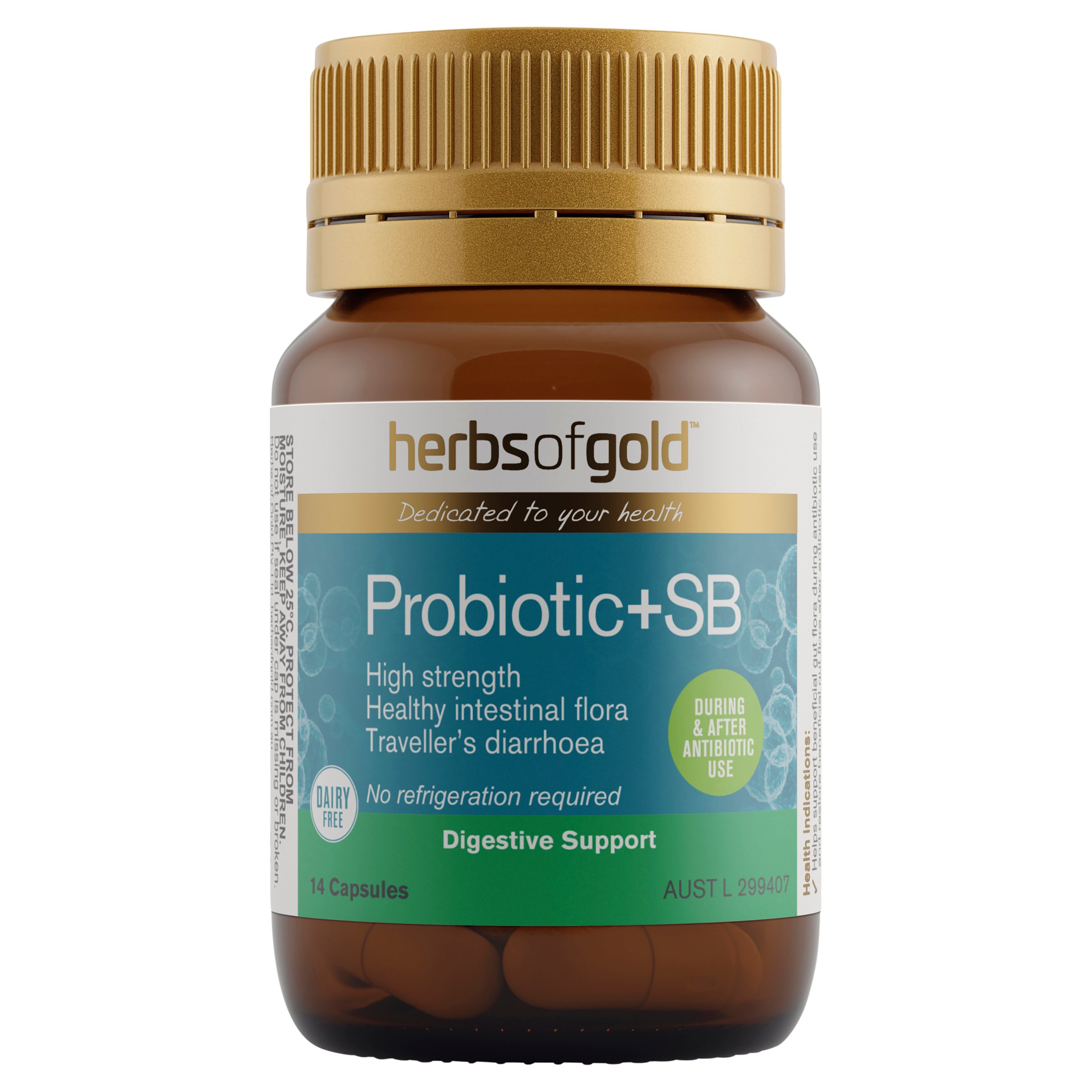 Herbs of Gold Probiotic + SB 14 capsules - Image 1