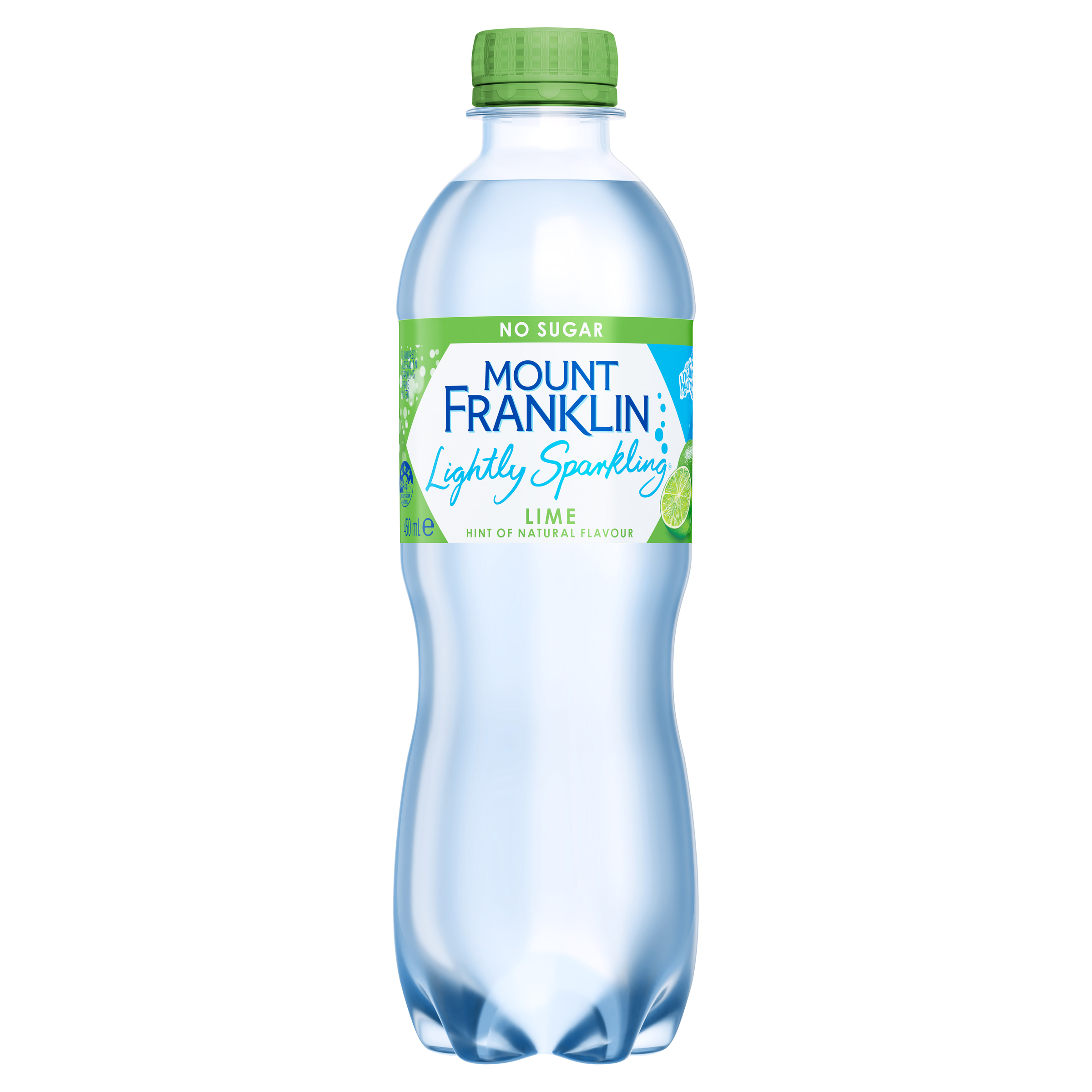Mount Franklin Lightly Sparkling Mineral Water Lime 450ml - Image 1