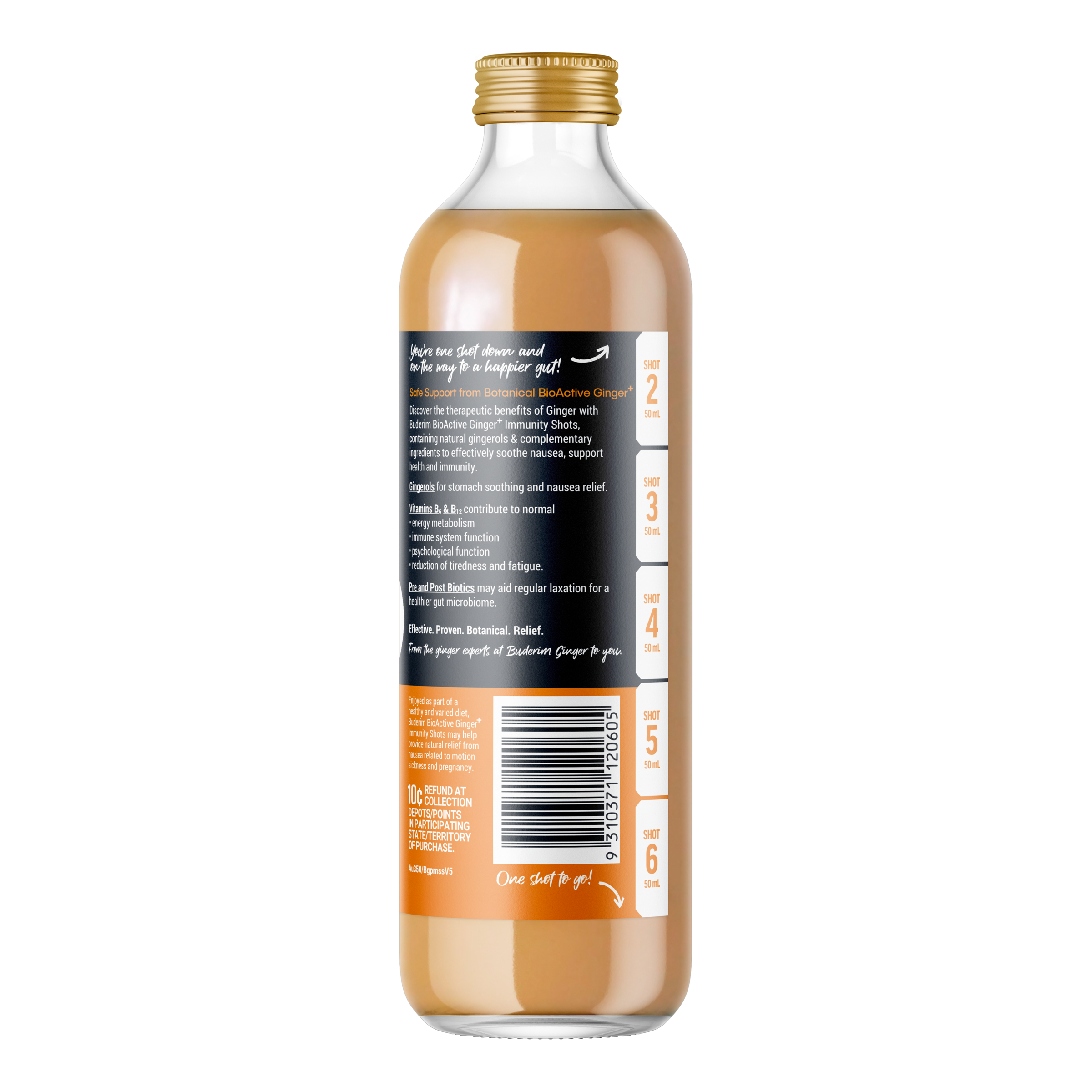 Buderim Bioactive Ginger+ Immunity Shots 350ml - Image 3
