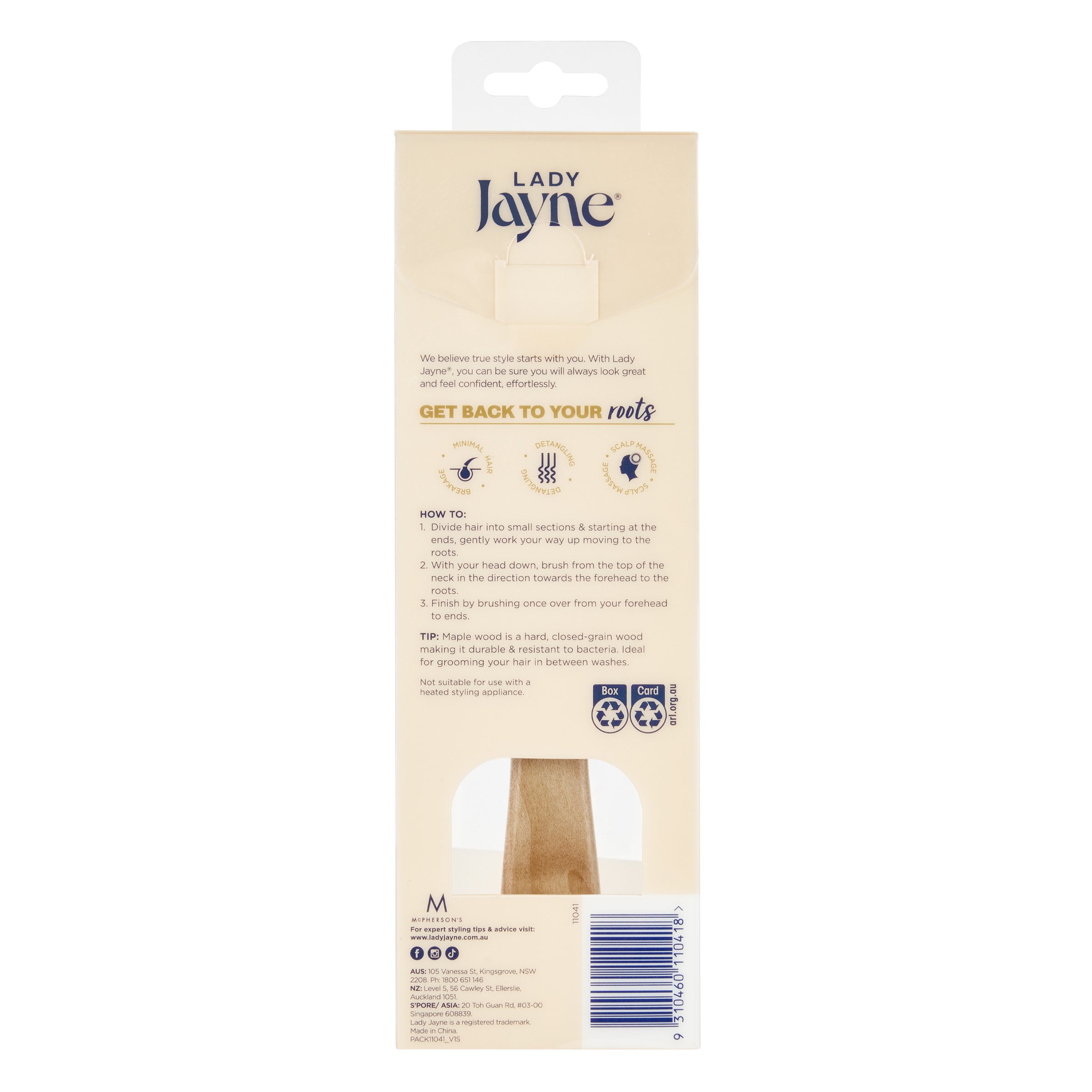 Lady Jayne Scalp Paddle Brush 1 each - Image 2