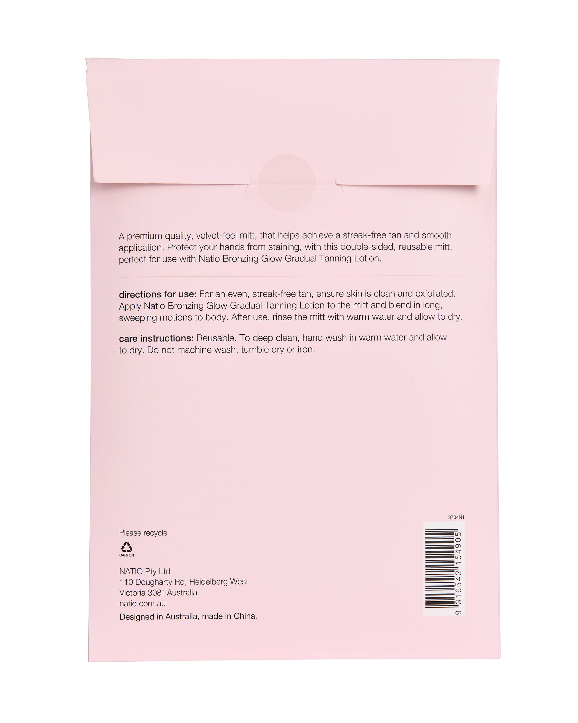 Natio Self Tan Application Mitt 1 each - Image 3