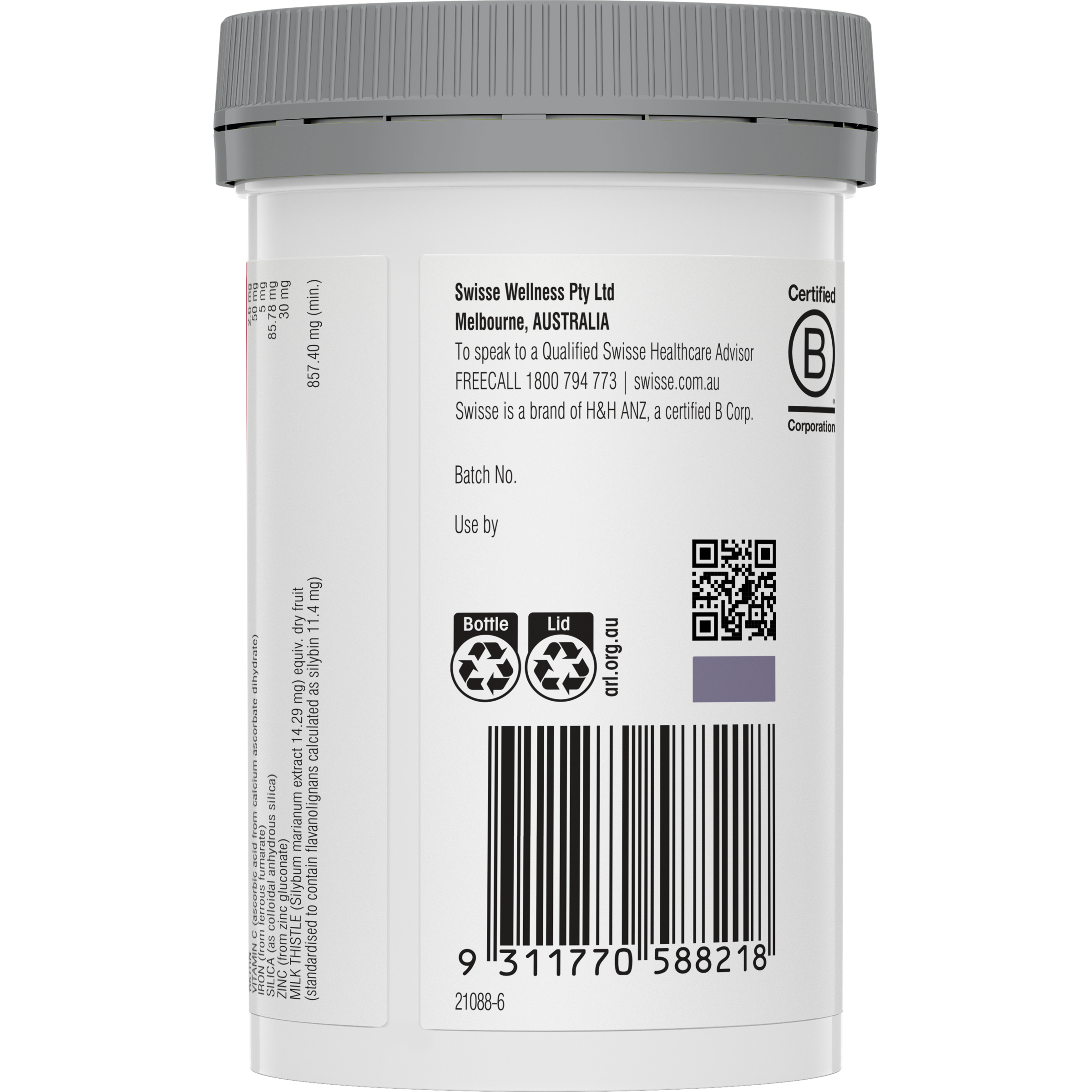 Swisse Beauty Hair Skin Nails+ 100 tablets - Image 3