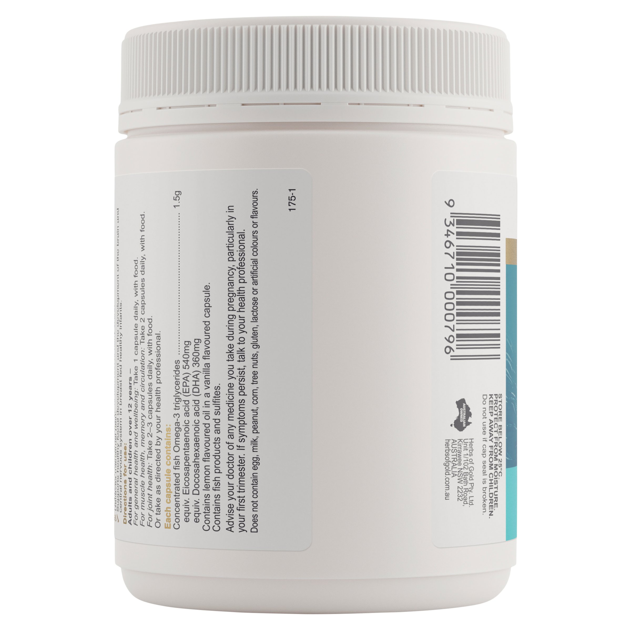 Herbs of Gold Triple Strength Omega-3 - 150 capsules - Image 3