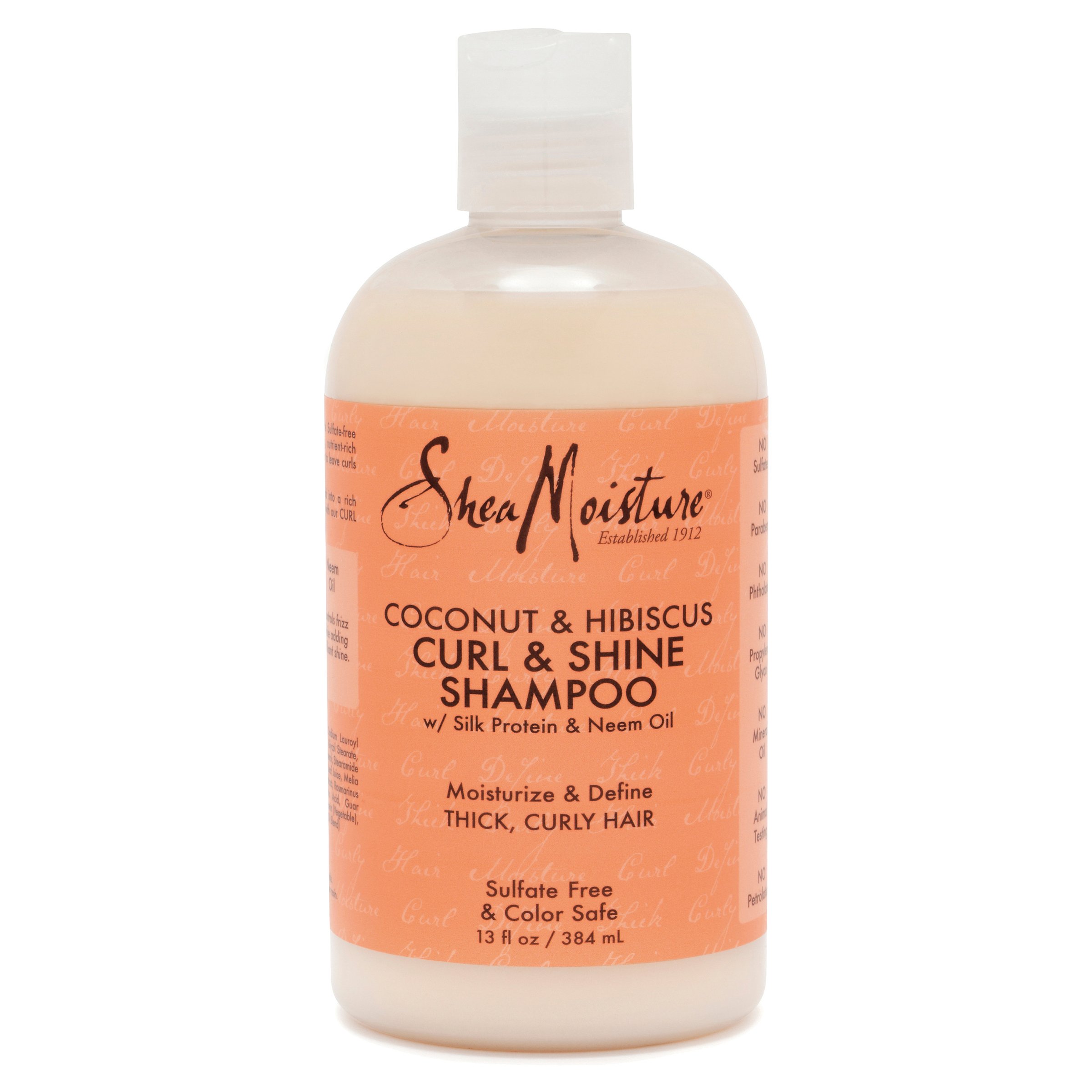 SheaMoisture Coconut & Hibiscus Curl & Shine Shampoo 384ml - Image 1
