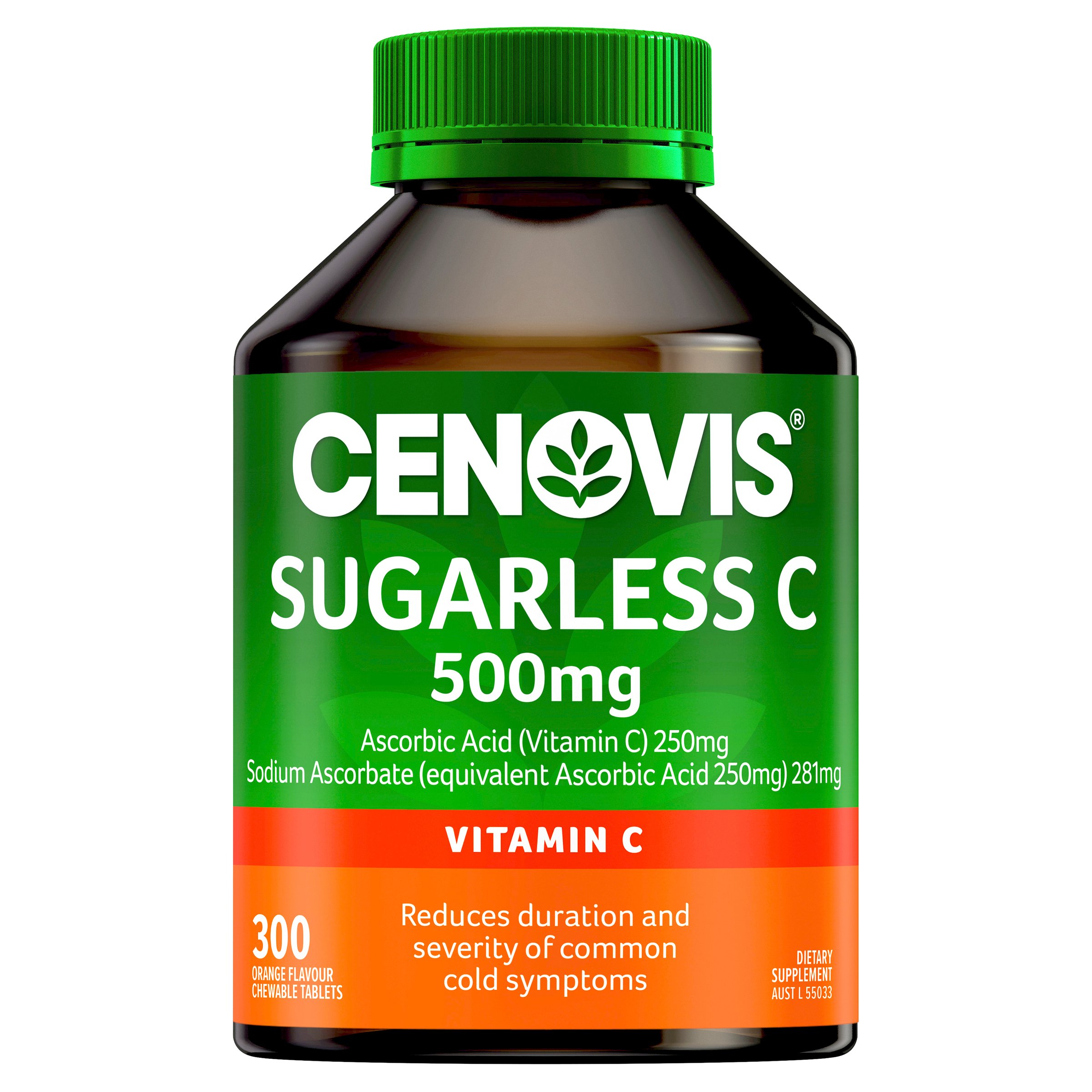 Cenovis Sugarless C 500mg - 300 chewable tablets - Image 1