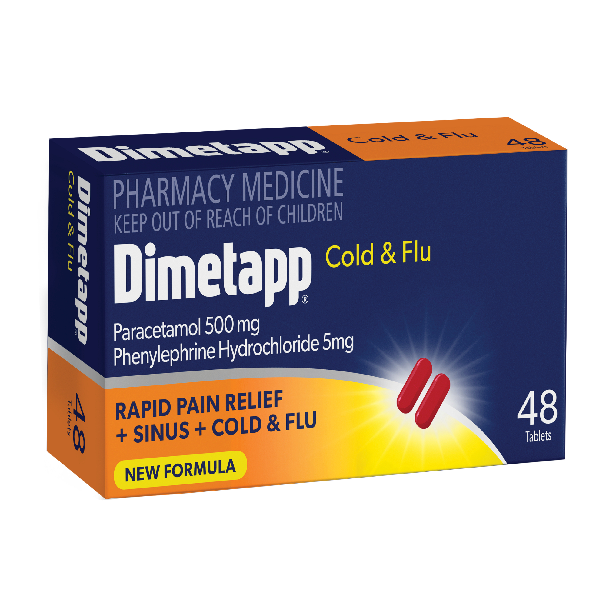 Dimetapp Cold & Flu 48 tablets - Image 2