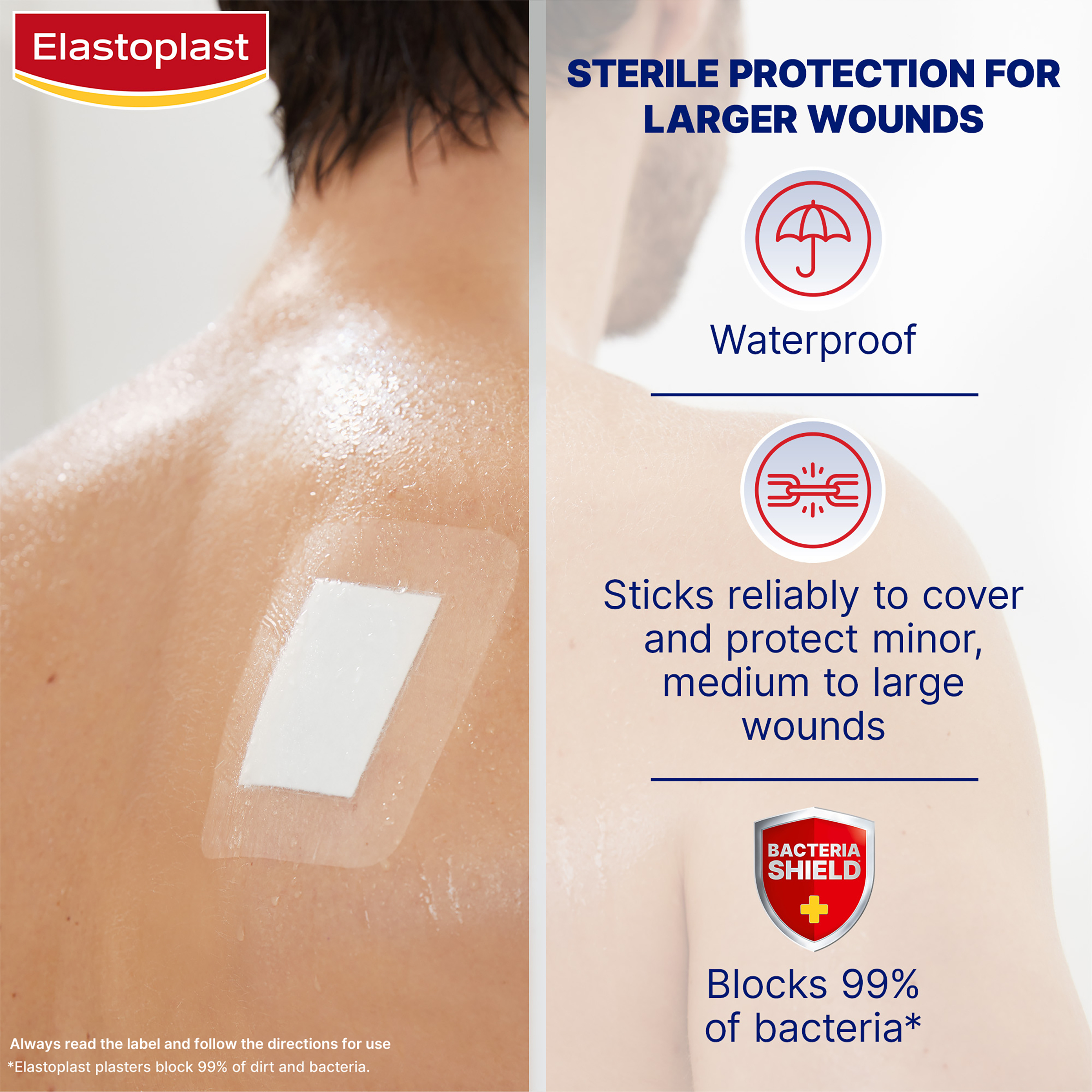 Elastoplast Dressing Waterproof XXL 5 pack - Image 5