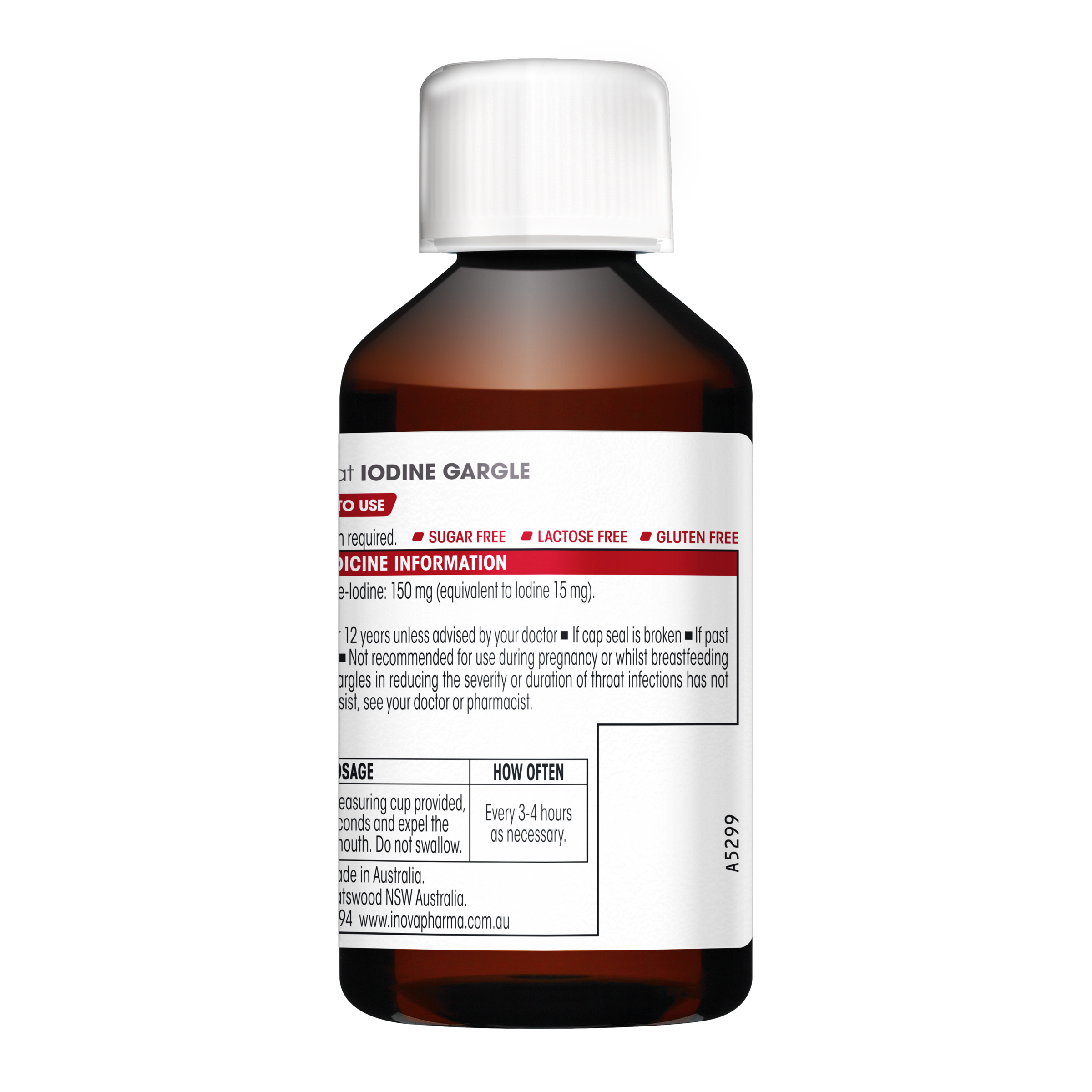 Difflam Ready to Use Sore Throat Iodine Gargle 200ml - Image 12