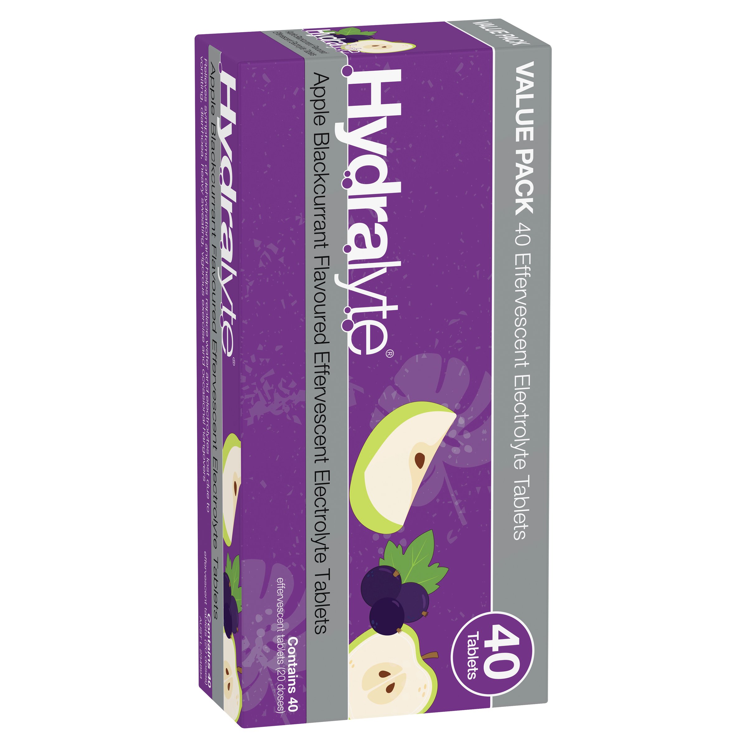 Hydralyte Effervescent Apple/Blackcurrant 40 tablets - Image 12
