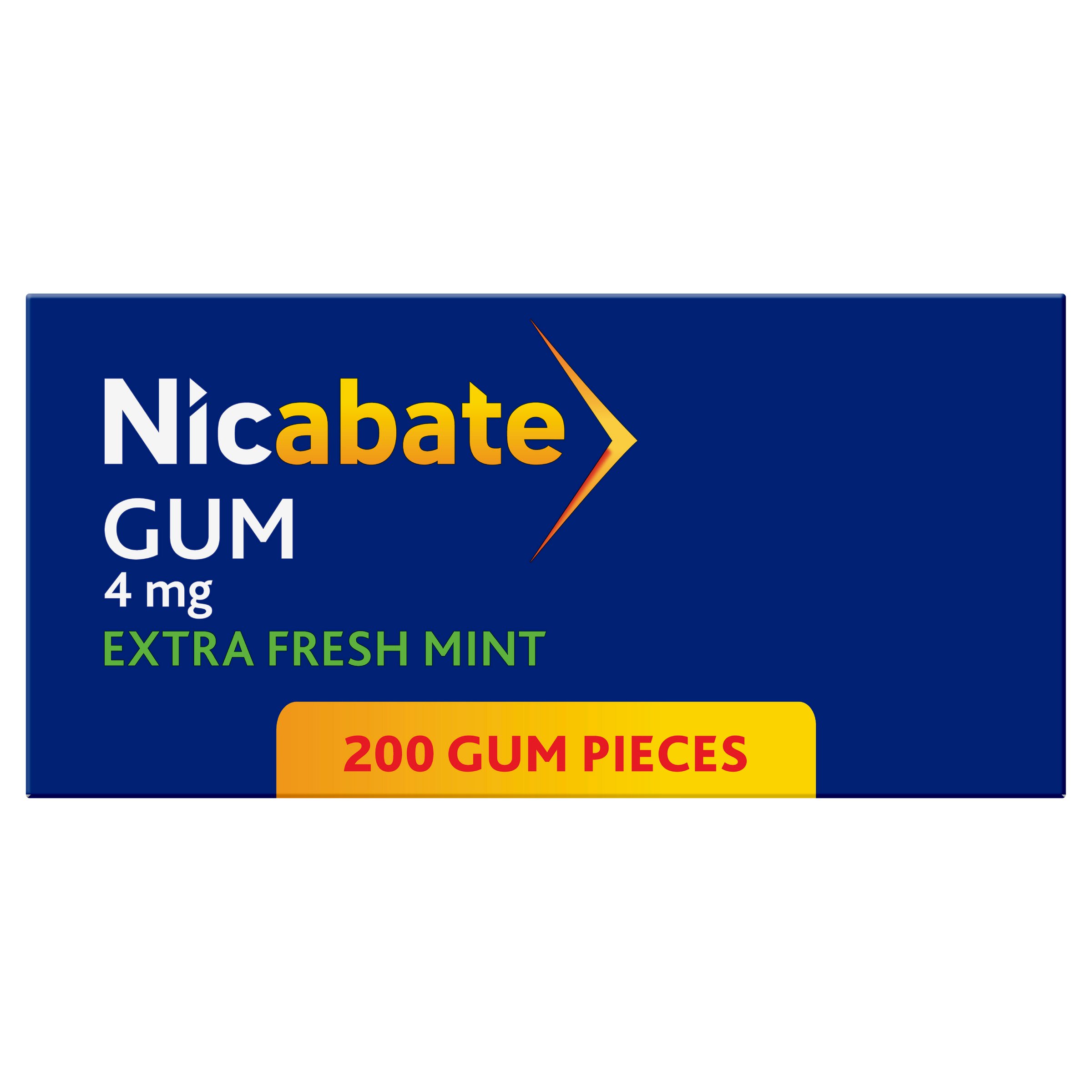 Nicabate Gum Extra Strength Extra Fresh Mint 4mg - 200 pieces - Image 5