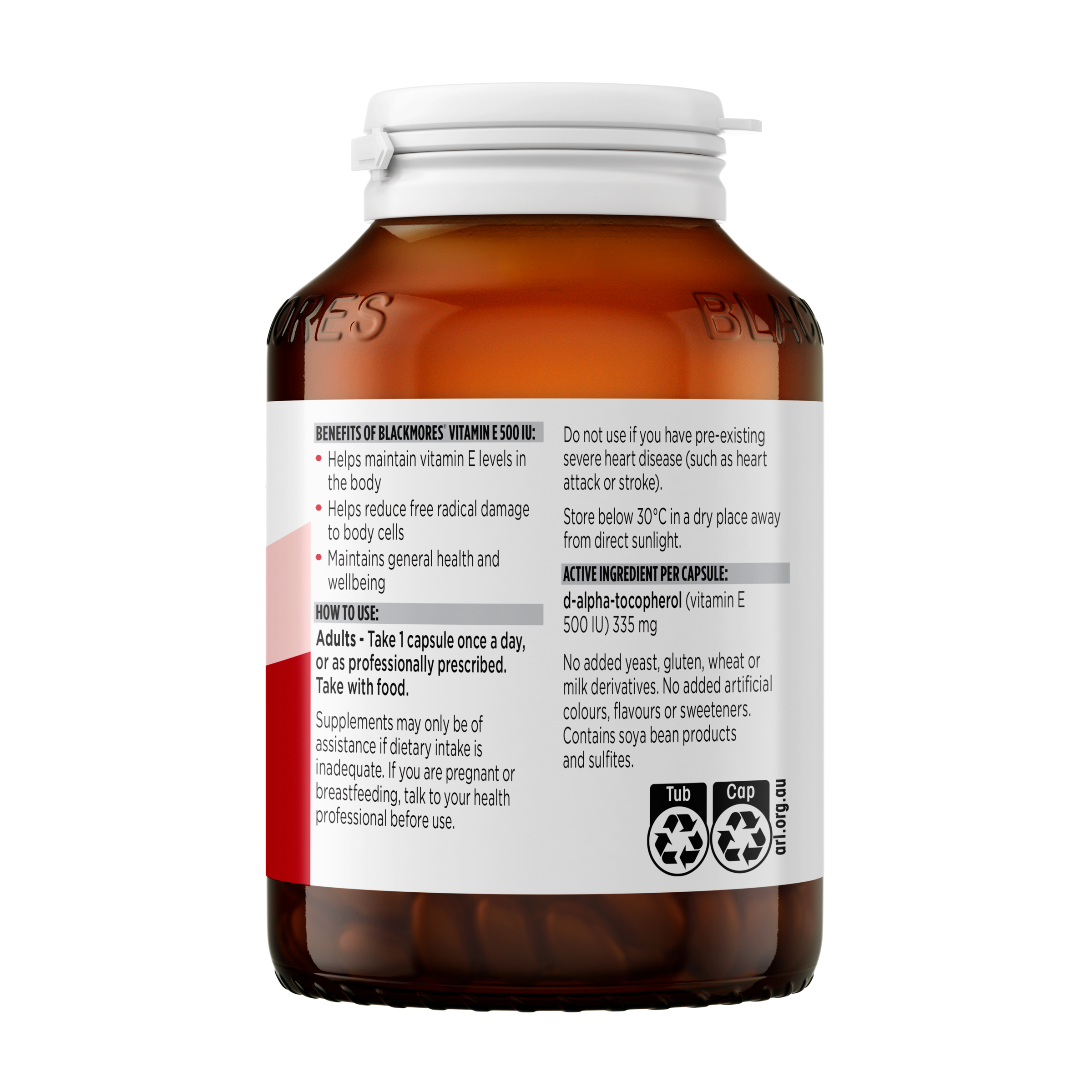 Blackmores Vitamin E 500IU - 150 capsules - Image 3